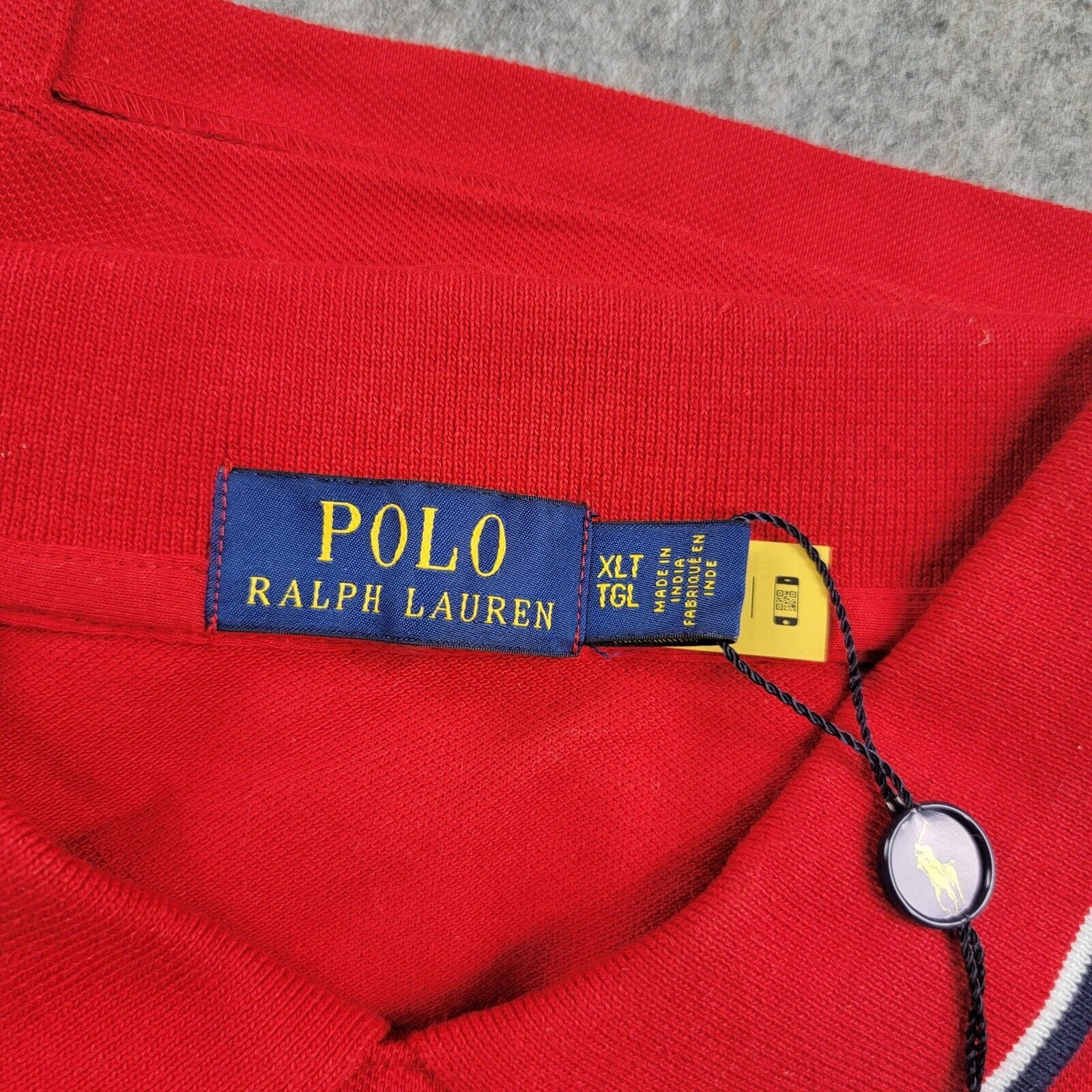 Polo Ralph Lauren Polo Ralph Lauren Tipped Collar Polo Shirt Custom Slim Fit Size US XL / EU 56 / 4 - 7 Thumbnail