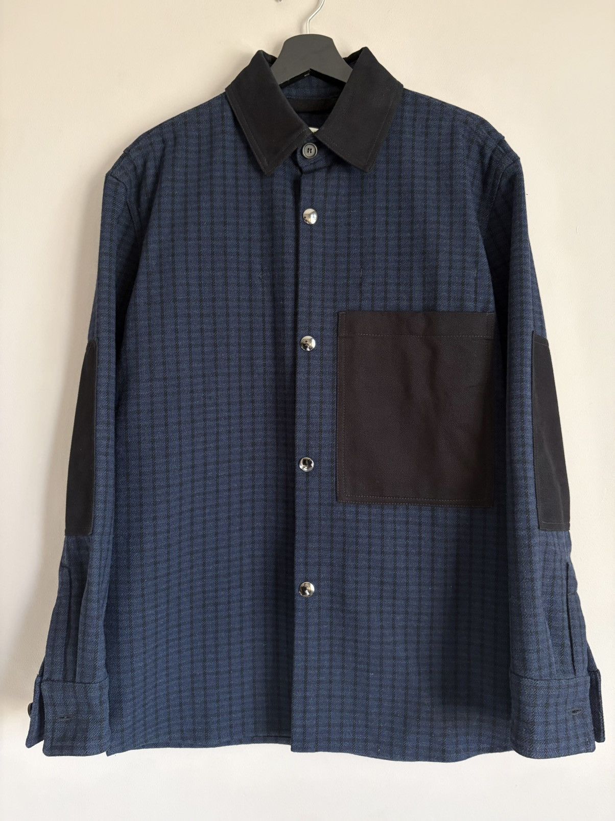 Acne Studios Acne Studios Vichy-Check Panelled Shirt Jacket Size US S / EU 44-46 / 1 - 1 Thumbnail