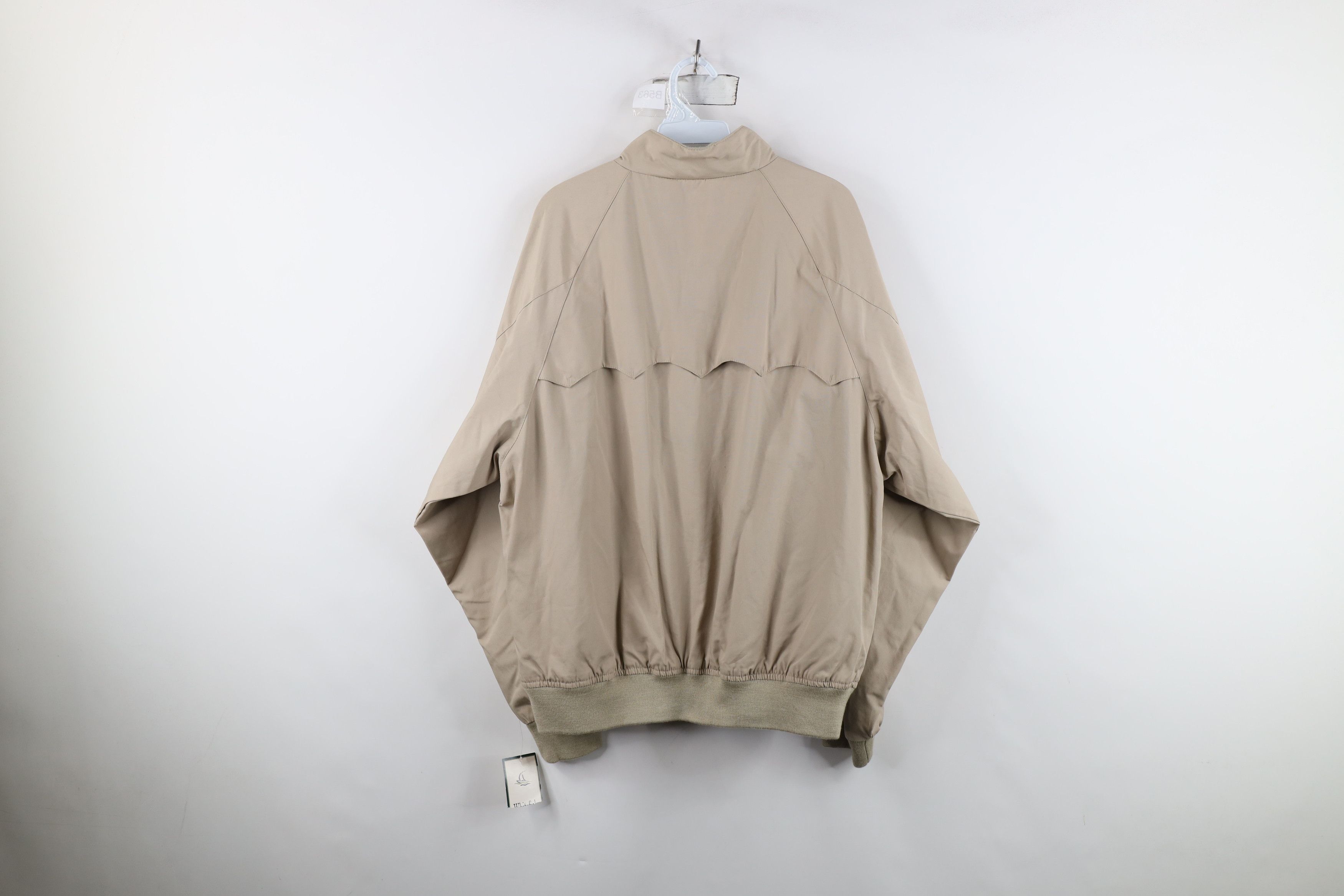 Vintage Deadstock Vintage 90s Streetwear Racer Bomber Jacket Beige Size US L / EU 52-54 / 3 - 13 Thumbnail