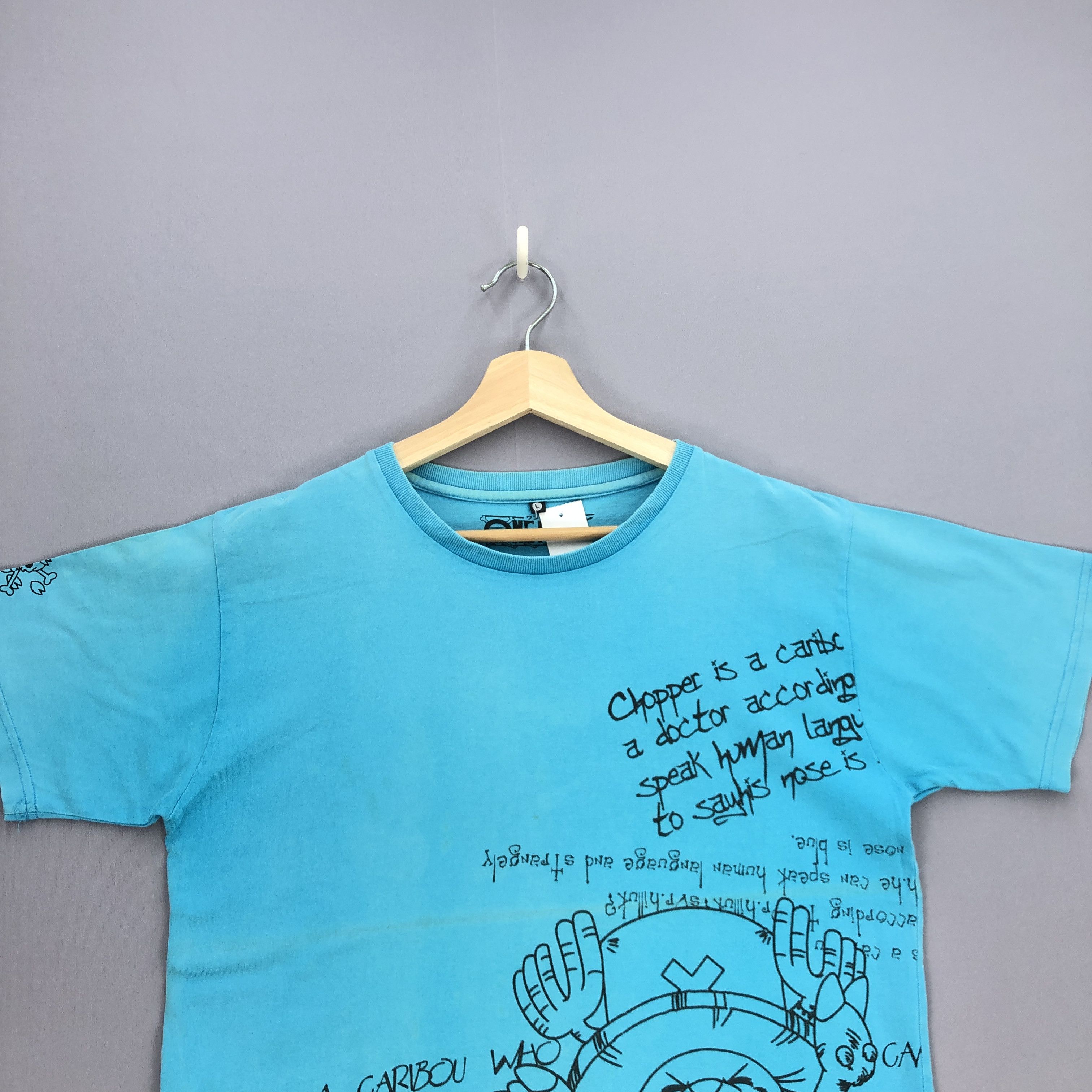 Japanese Brand Vintage One Piece Chopper T Shirt Japanese Anime Cartoon Tee Size US M / EU 48-50 / 2 - 2 Thumbnail