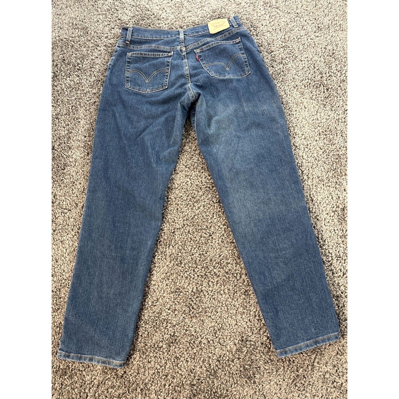 Levi's VINTAGE Levi's 550 Jeans Womens 34x32 Blue High Rise Relaxed Tapered Denim Size 38" / US 16 / IT 52 - 7 Thumbnail