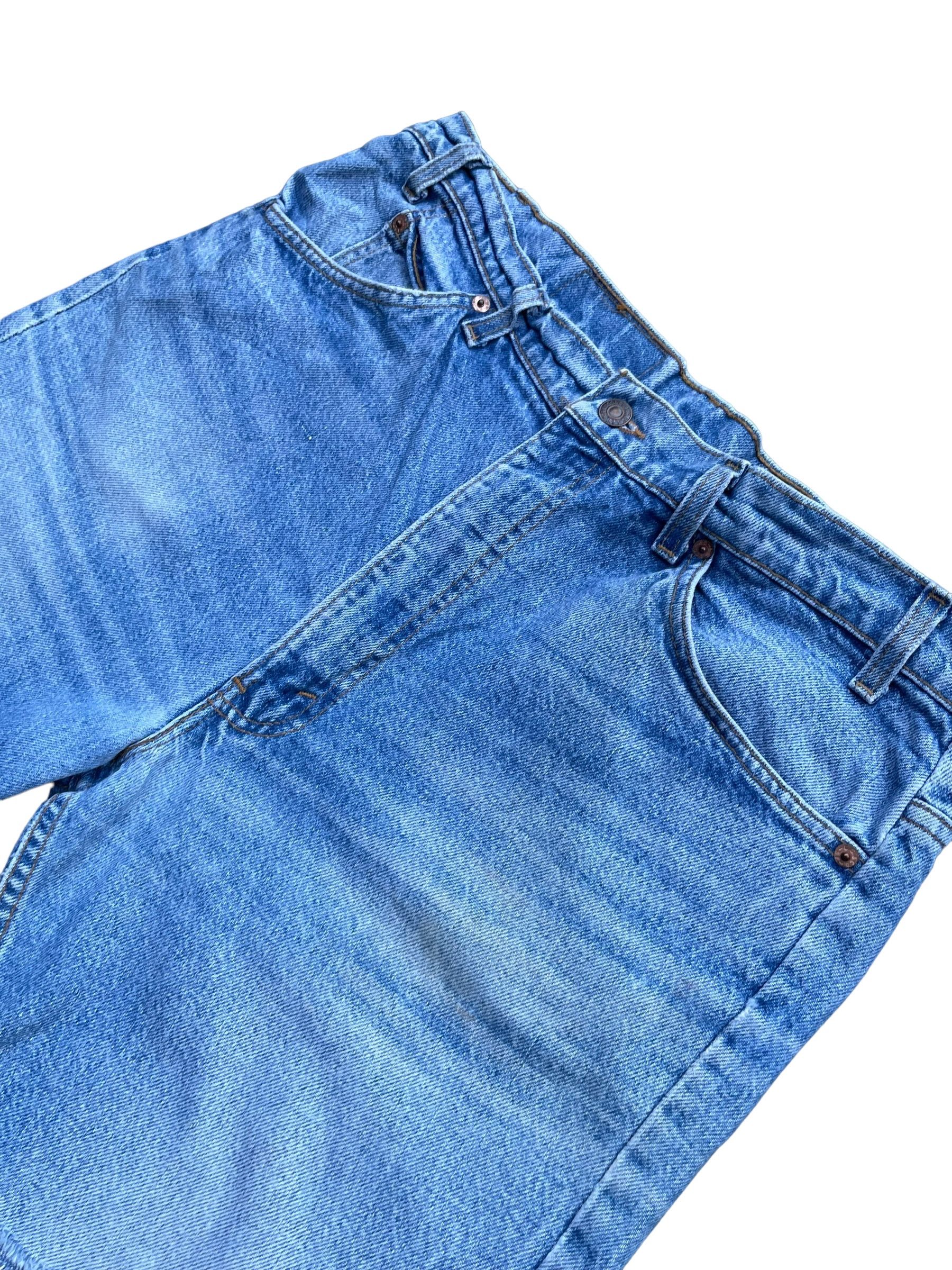 Levi's Vintage 1995 Levis 517 e Orange Tab Denim Short Size US 37 - 3 Thumbnail