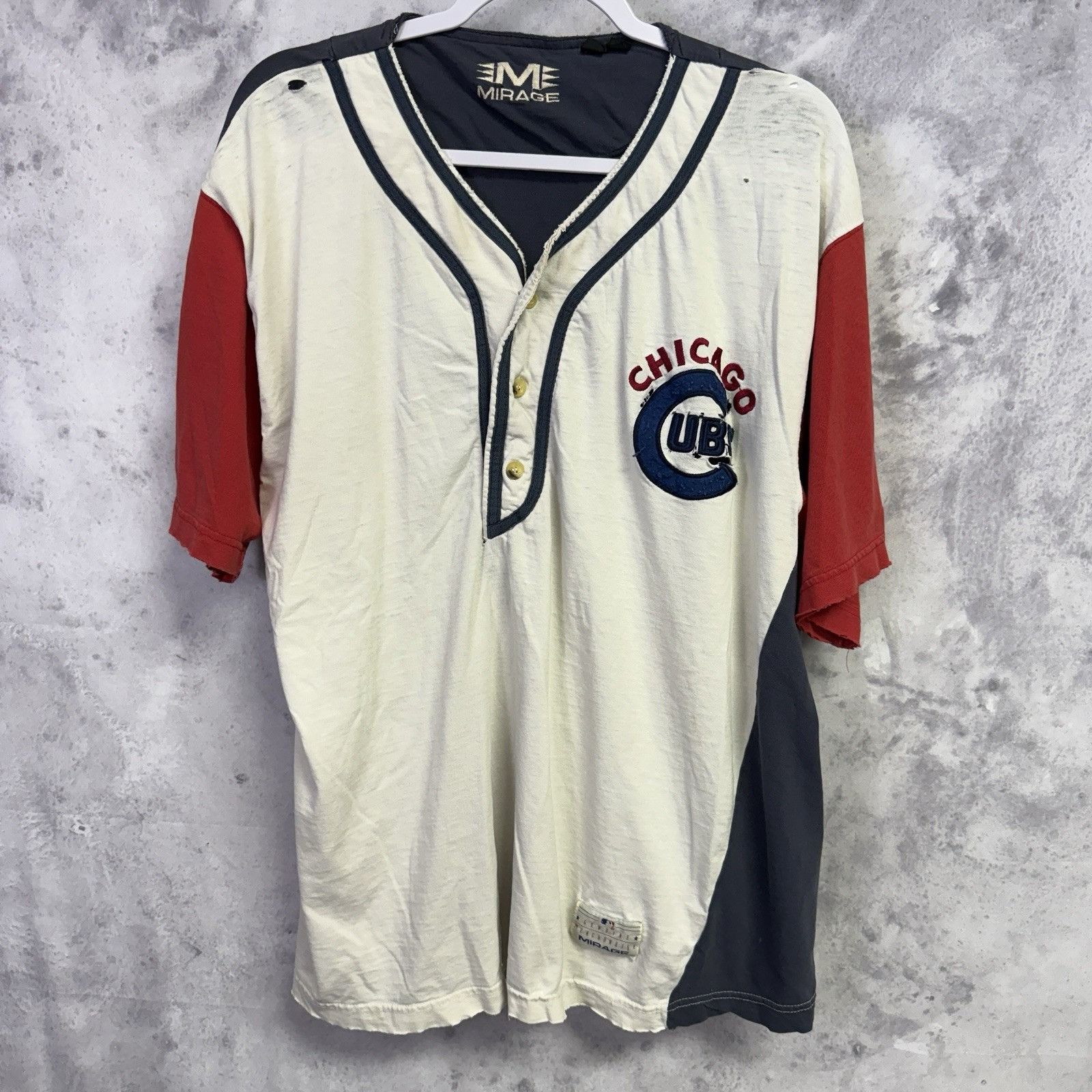 MLB Vintage Chicago Cubs T Shirt Mens XL Mirage Genuine Merchand Size US XL / EU 56 / 4 - 1 Thumbnail
