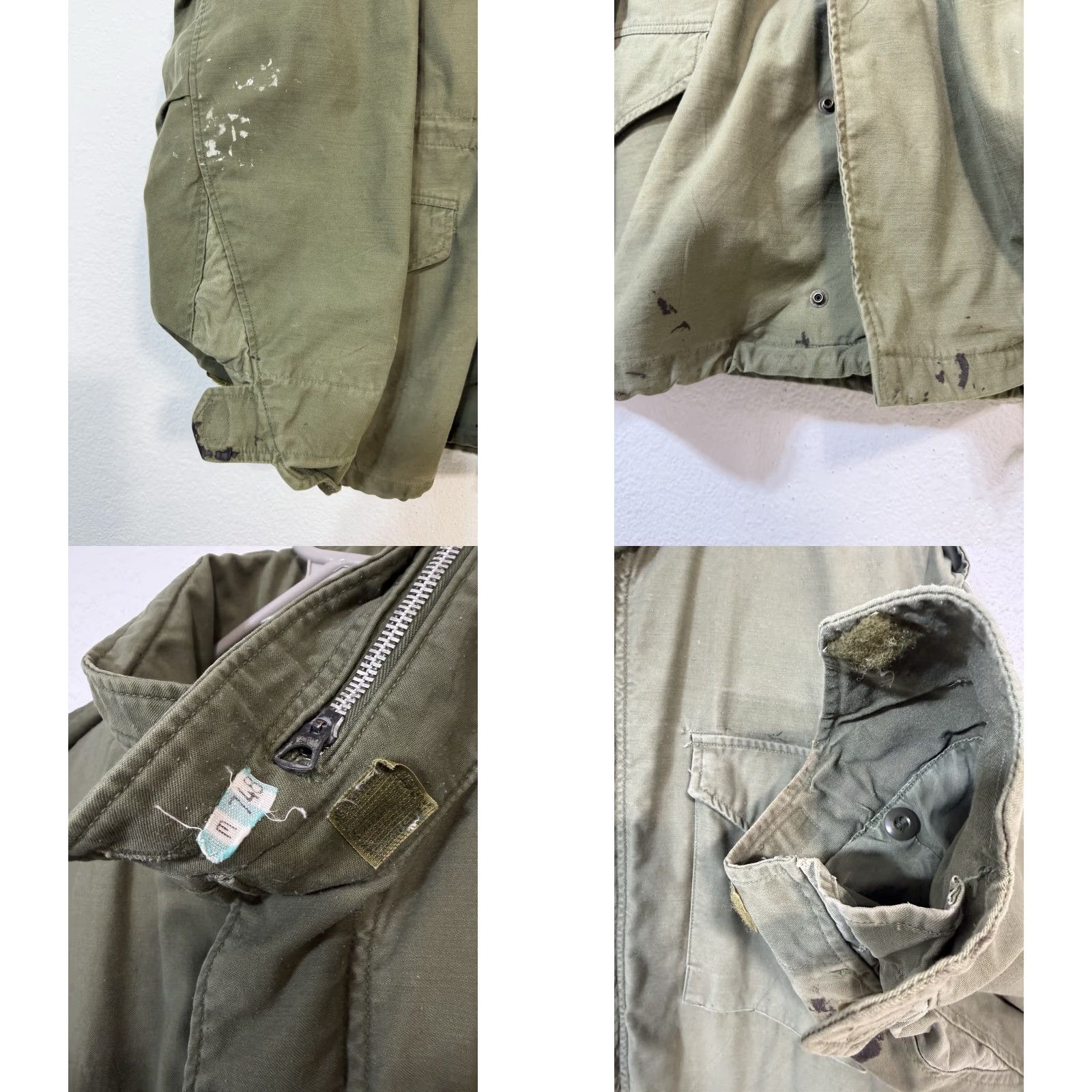 Olive VINTAGE OG 107 M65 Olive Green Cold Weather Coat Army Military Mens Medium Long Size US M / EU 48-50 / 2 - 8 Thumbnail