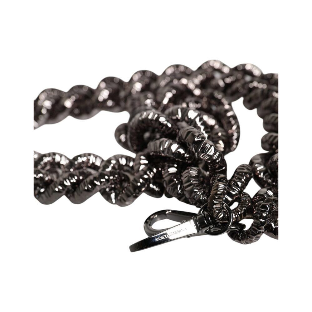 Dolce & Gabbana Dolce & Gabbana Black Chain Logo Engraved Bag Shoulder Strap Size ONE SIZE - 6 Thumbnail