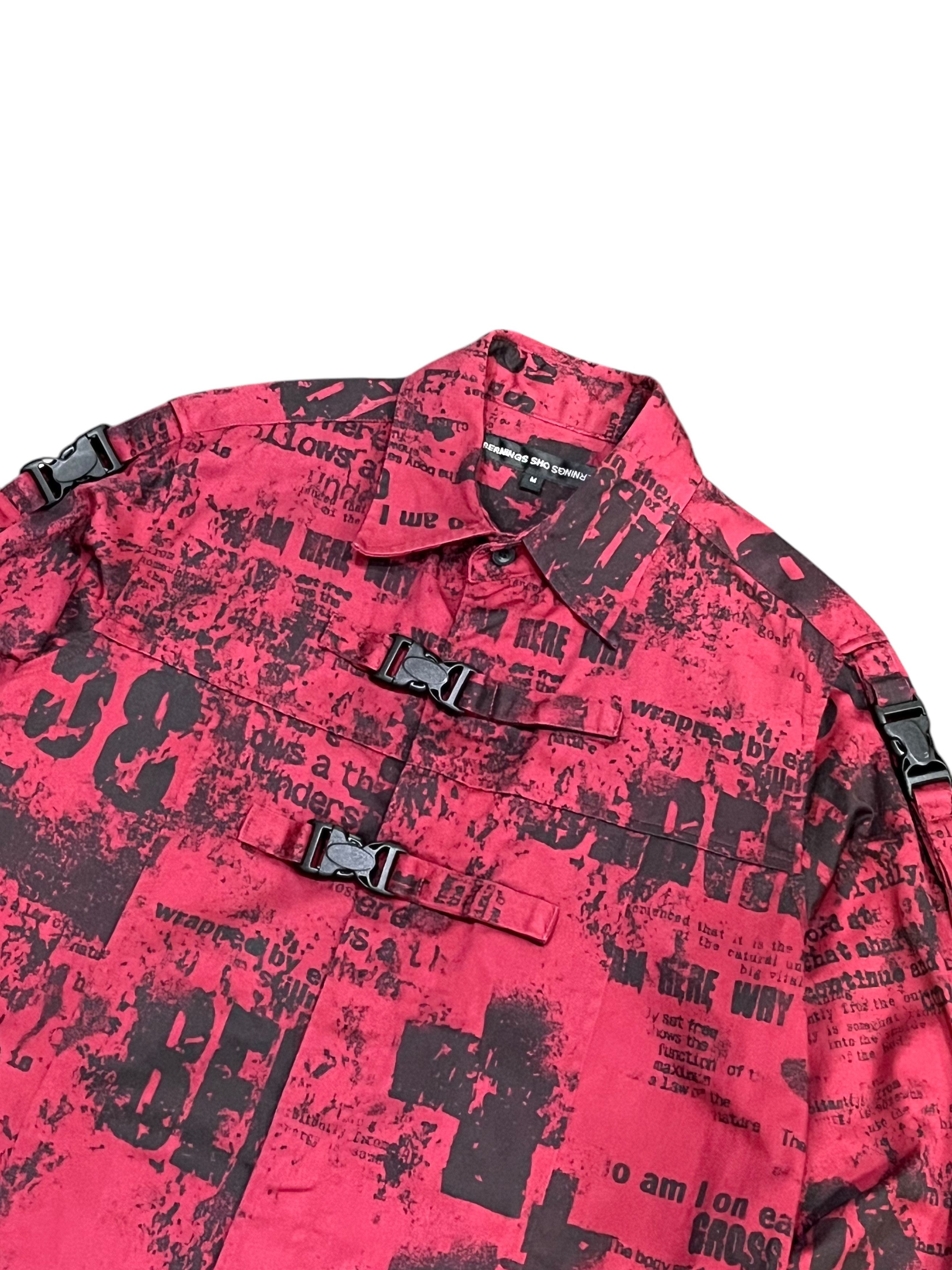 BERNINGS SHO 🔥 Vintage BERNINGS SHO Punk Poem Bondage Buckle Longsleeve Size US S / EU 44-46 / 1 - 5 Thumbnail