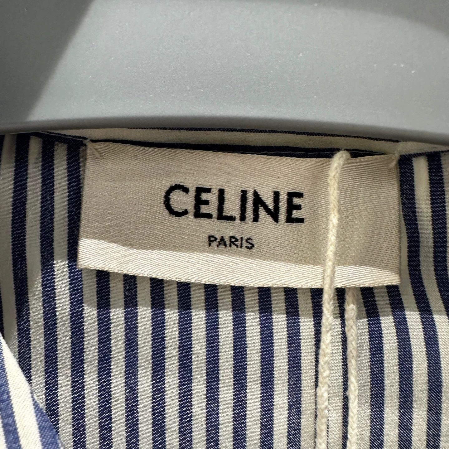 Celine Celine apr66 vert stripe bow-collar silk shirt 36 Size XS / US 0-2 / IT 36-38 - 3 Thumbnail
