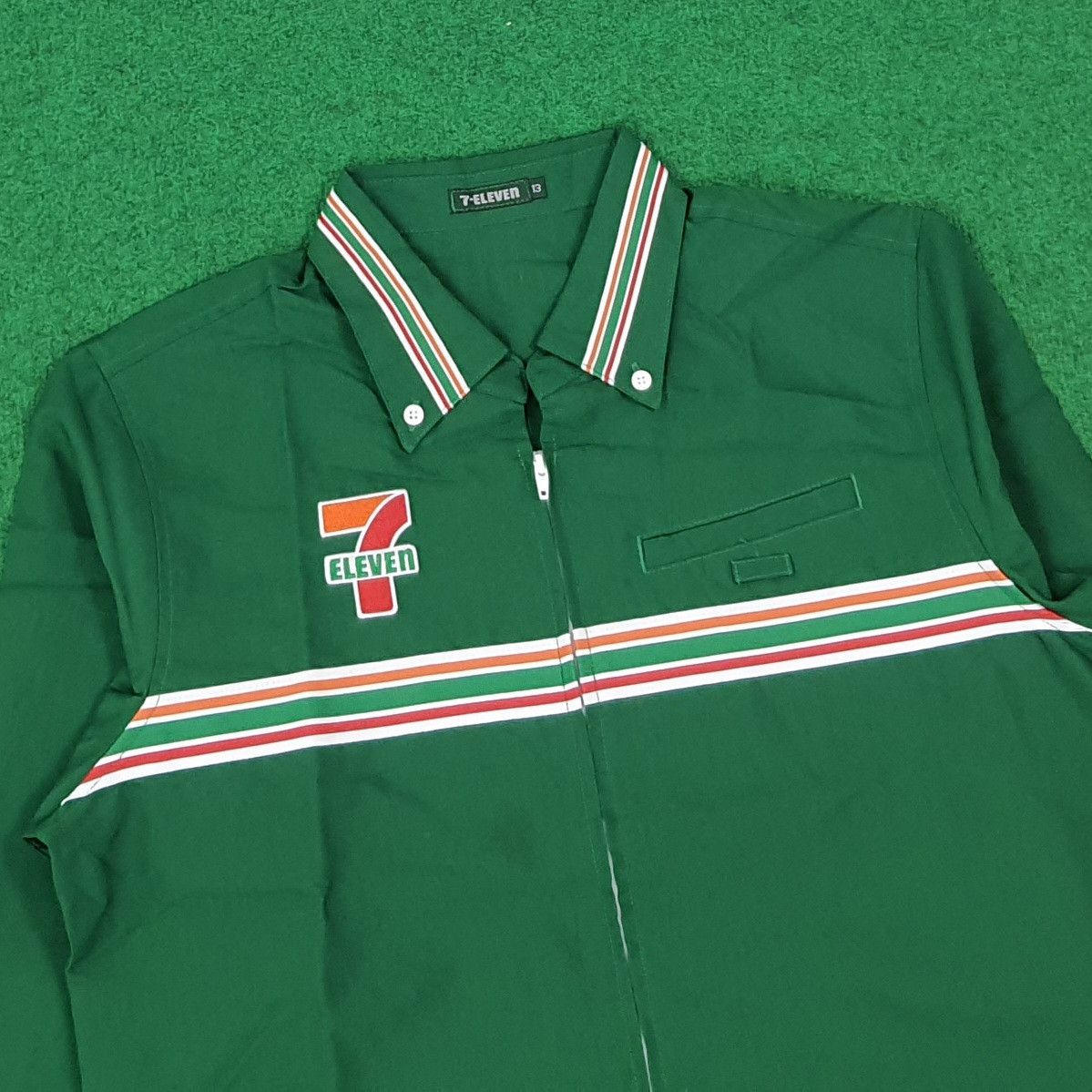 Japanese Brand Vintage 7 Eleven Japan Staff Uniform Jacket C276N4 Size US M / EU 48-50 / 2 - 2 Thumbnail