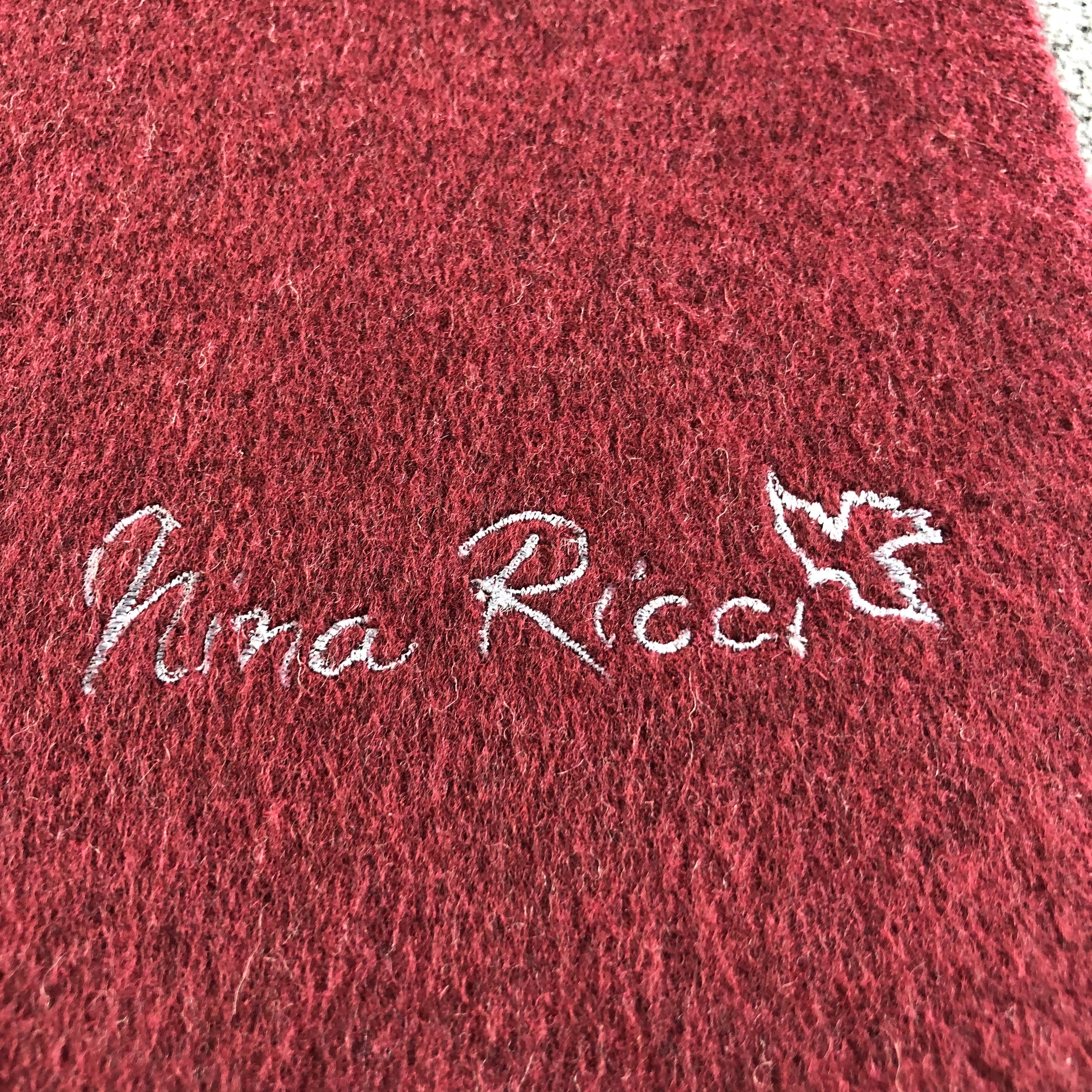 Nina Ricci Nina Ricci Wool Scarf Muffler V1878 Size ONE SIZE - 4 Thumbnail