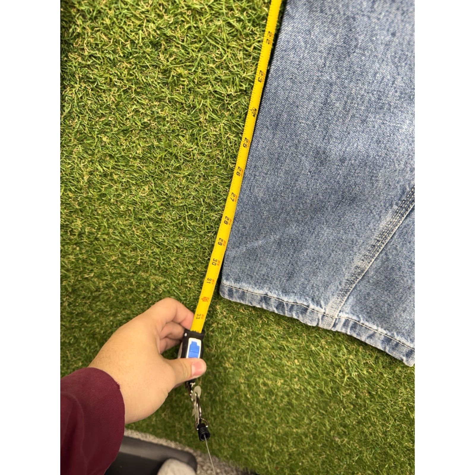 Levi's VINTAGE Levi's Carpenter Jeans Mens 34x34 Wide-Leg Relaxed Denim Blue 90s 00s USA Skater Size US 34 / EU 50 - 7 Thumbnail