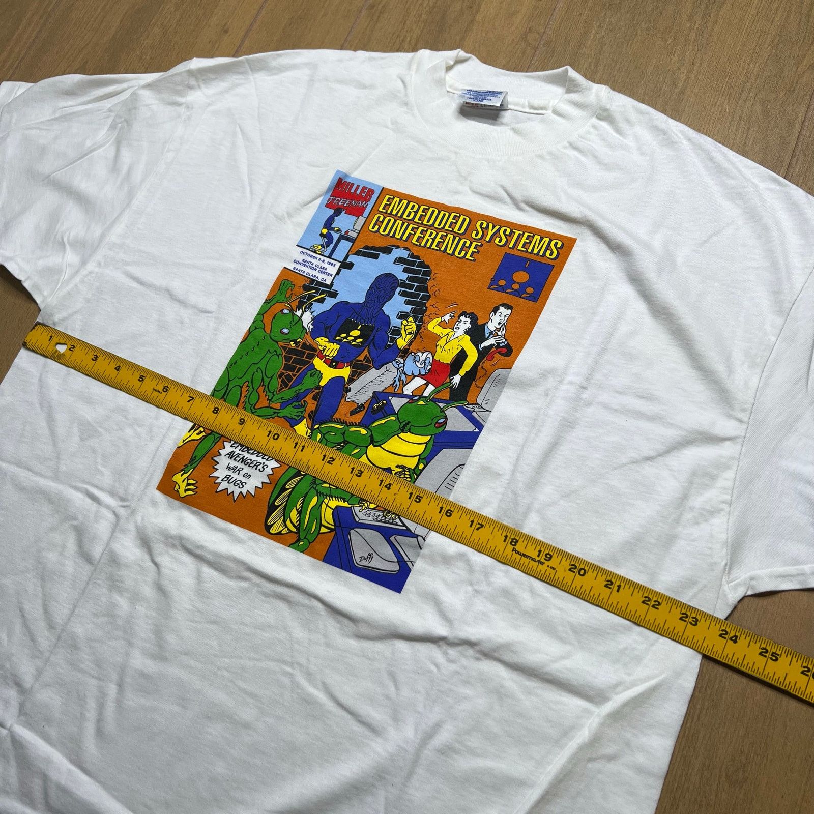 Hanes Vintage 90s Embedded Systems Conference T Shirt XL USA Tech Size US XL / EU 56 / 4 - 6 Thumbnail