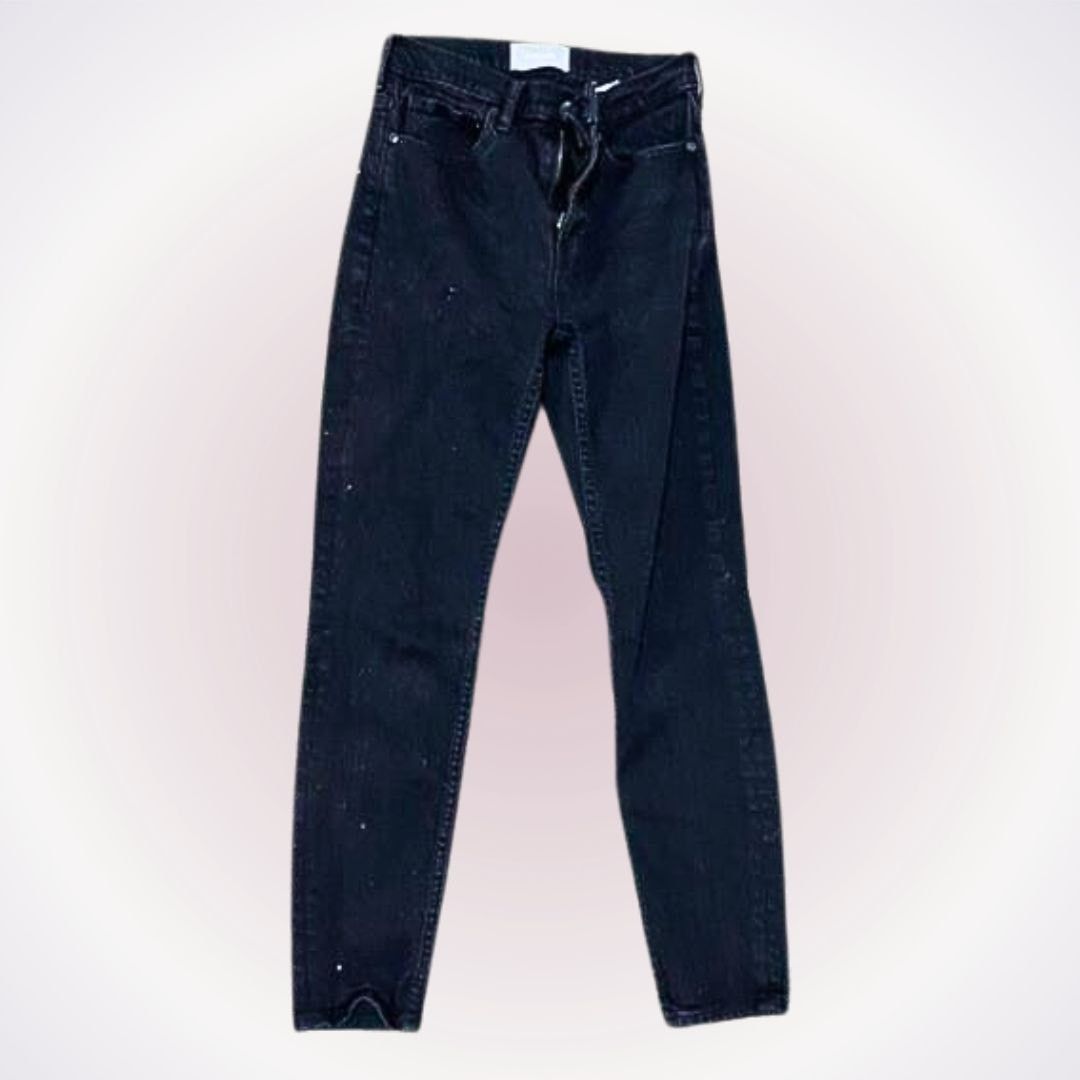 Everlane Everlane Black Ankle-Length Skinny Jeans | Sz 26 Size 26" / US 2 / IT 38 - 1 Thumbnail