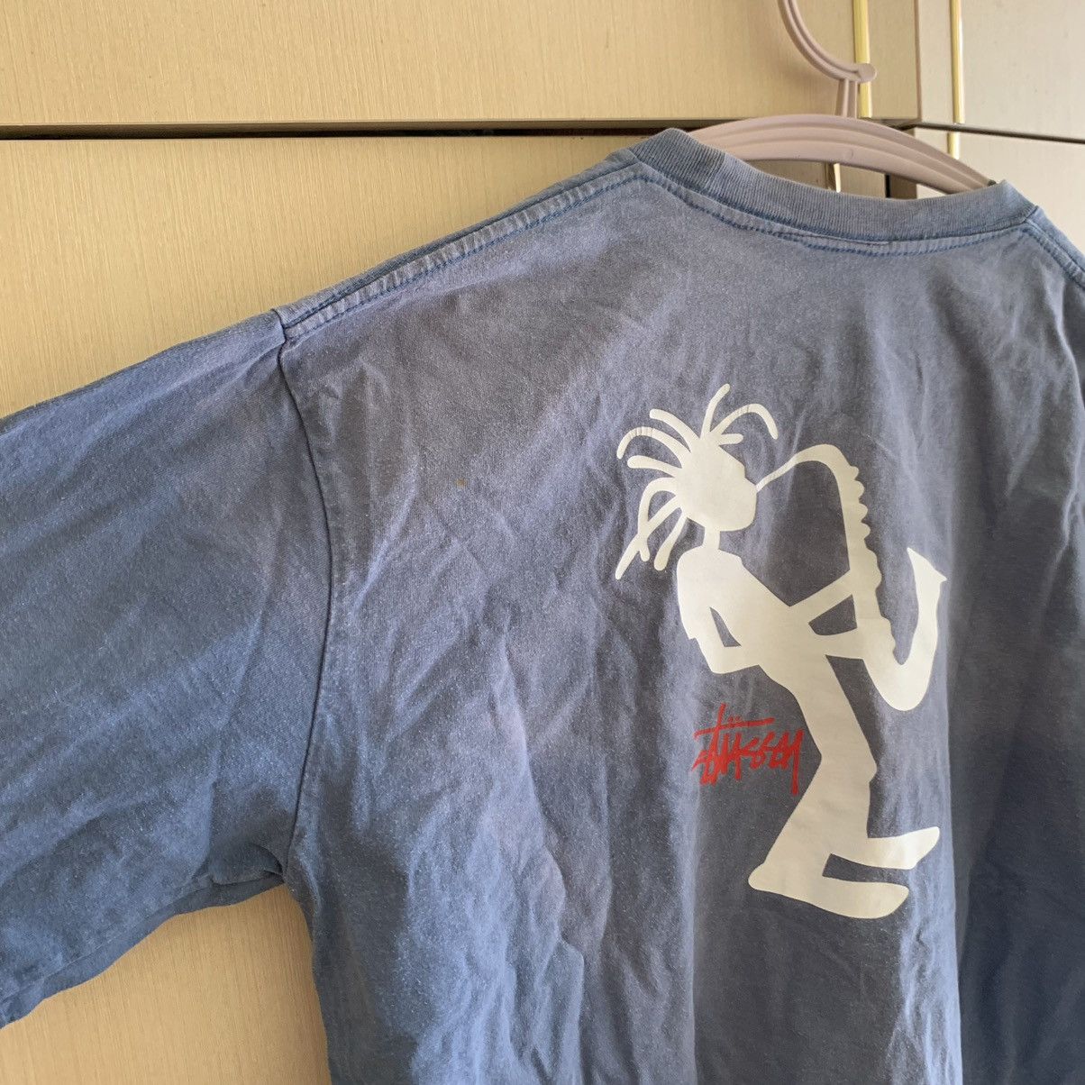 Other Vintage Thrashed Distressed Sun Faded Stussy Stickman Tee Size US L / EU 52-54 / 3 - 7 Thumbnail