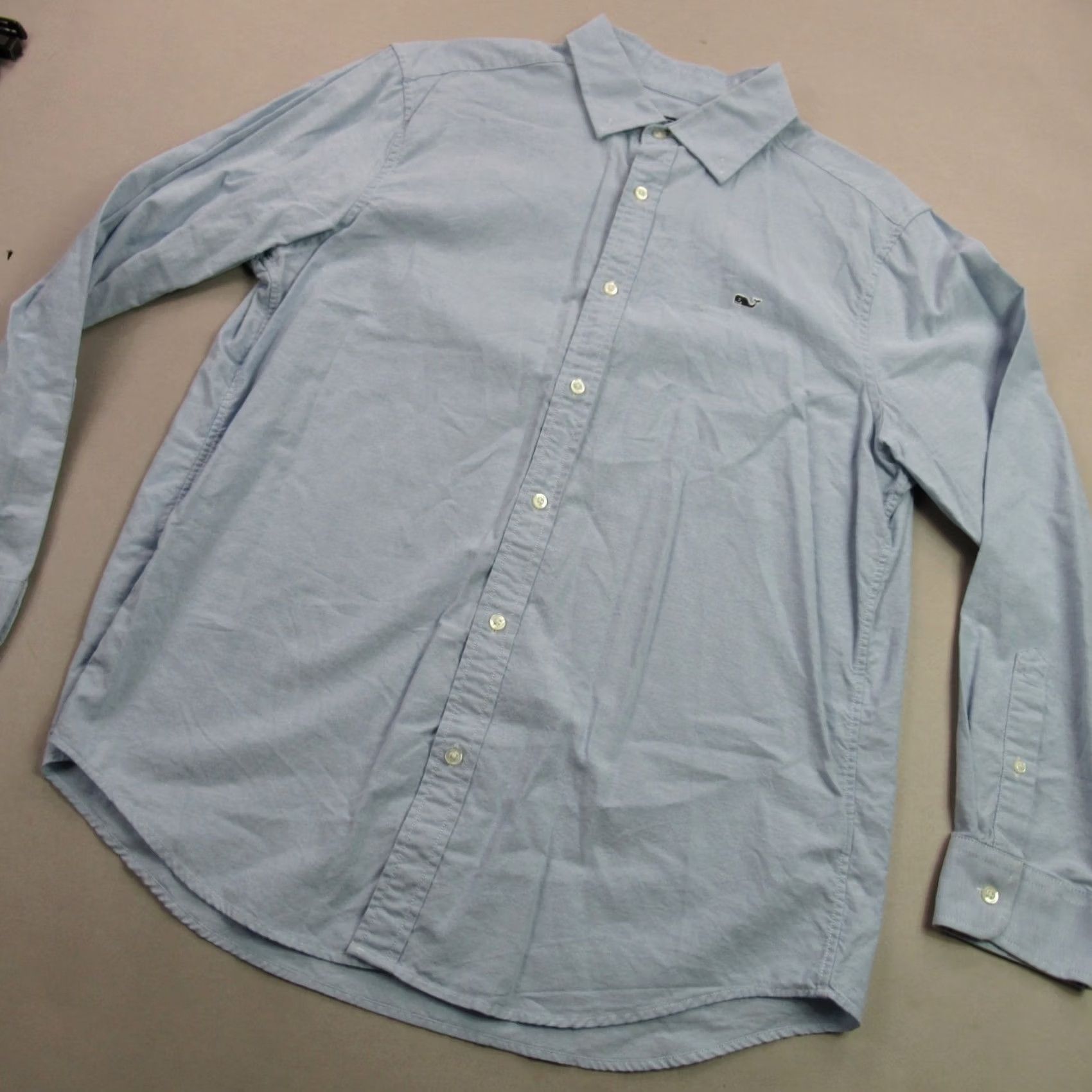 Vineyard Vines Vineyard Vines Shirt Mens Large Button Up Long Sleeve Whale Blue Casual Size US L / EU 52-54 / 3 - 2 Thumbnail