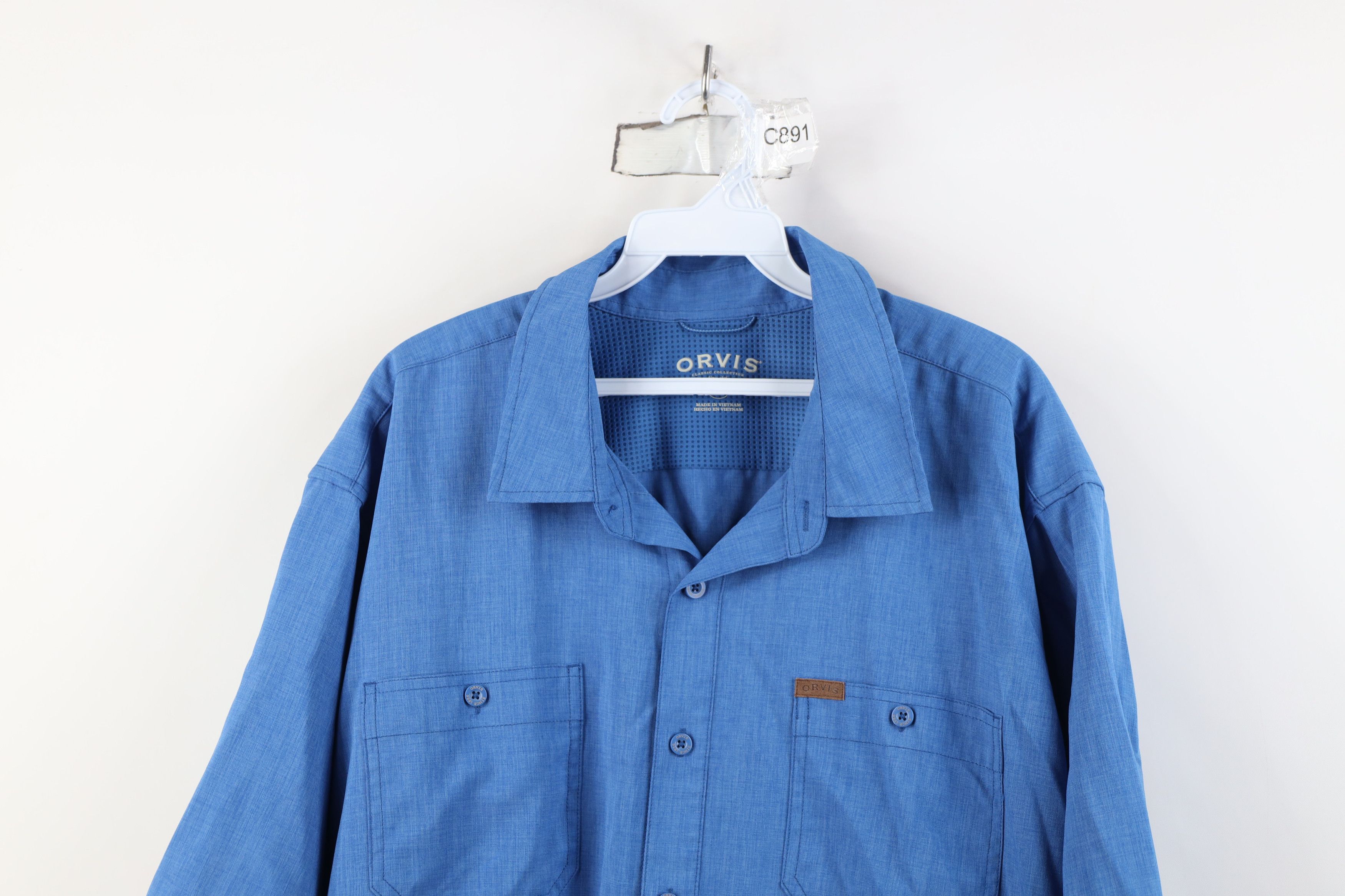 Orvis Orvis Trekking Hiking Fishing Short Sleeve Button Shirt Size US XXL / EU 58 / 5 - 2 Thumbnail