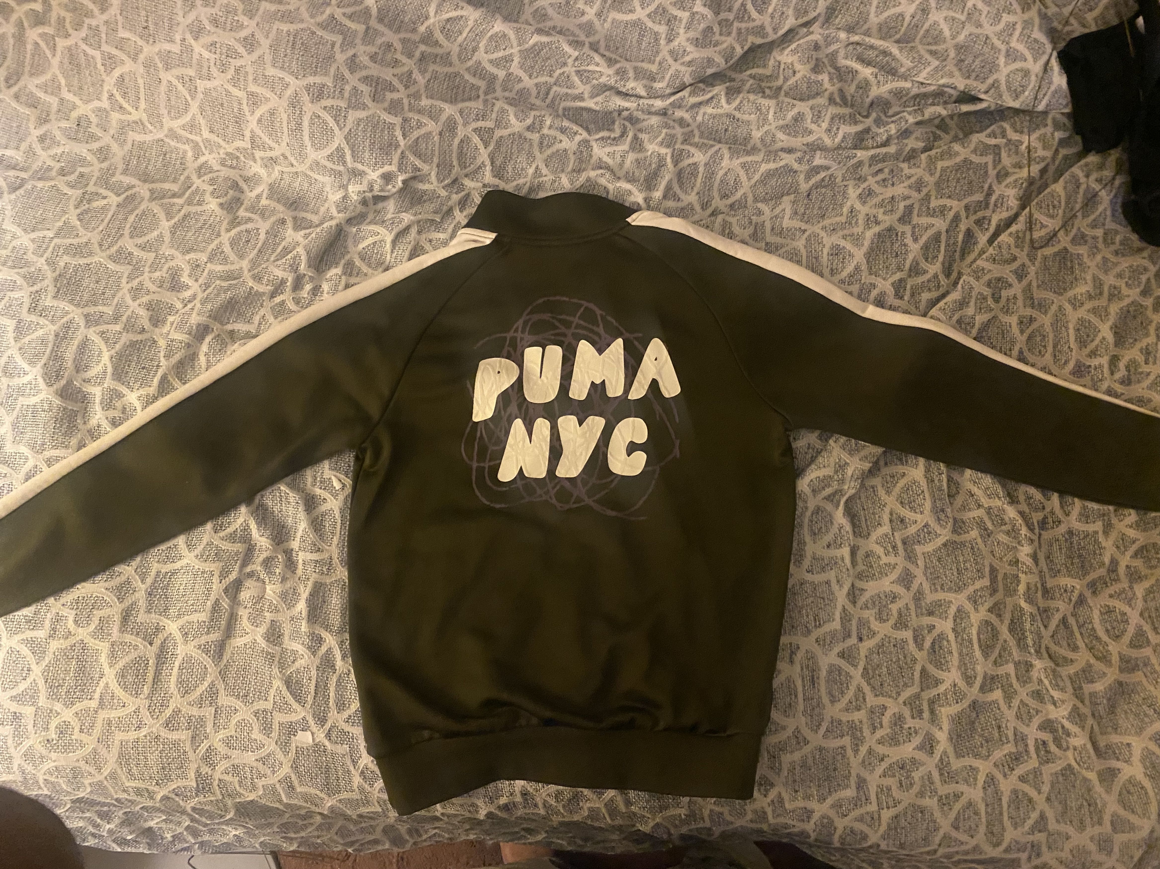 Puma PUMA NYC Track Jacket – Olive Green Size US M / EU 48-50 / 2 - 2 Thumbnail