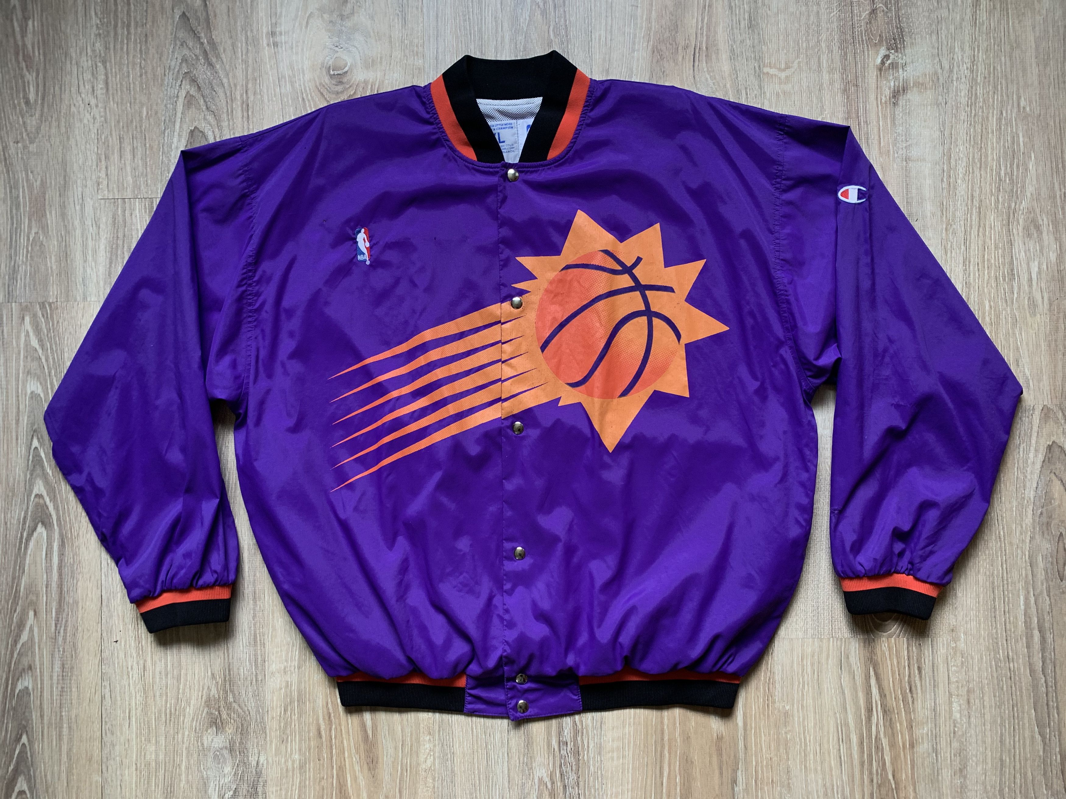 Champion × NBA × Vintage Rare Original 90s NBA Phoenix Suns Coat Bomber Size US XL / EU 56 / 4 - 1 Thumbnail