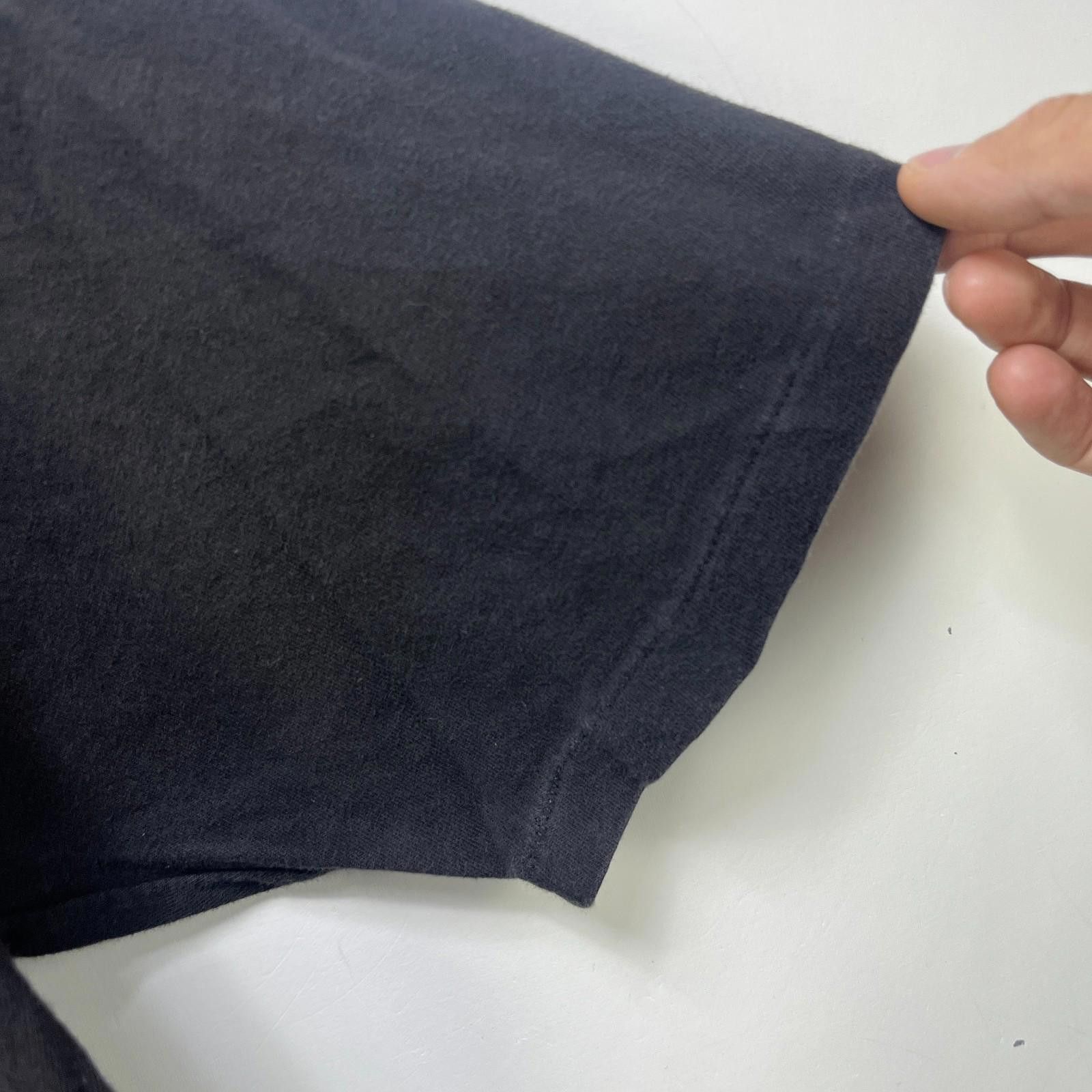 Vintage Vintage Sun Faded Blank Black Single Stitch T Shirt Large Size US L / EU 52-54 / 3 - 5 Thumbnail