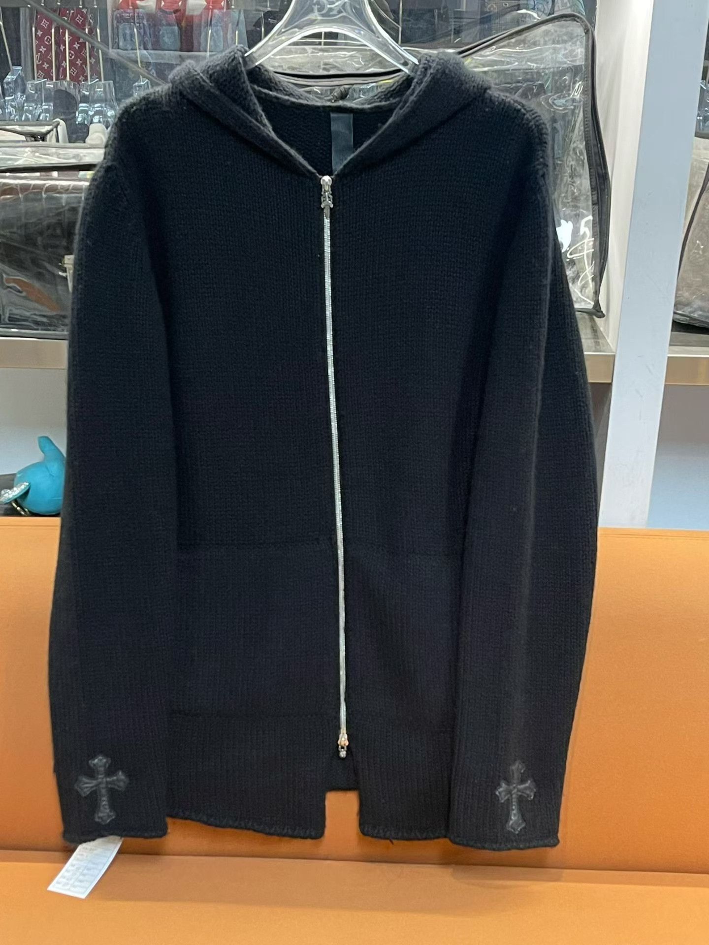 Chrome Hearts Chrome Hearts Wool Leather Zip Jacket Size US L / EU 52-54 / 3 - 1 Thumbnail