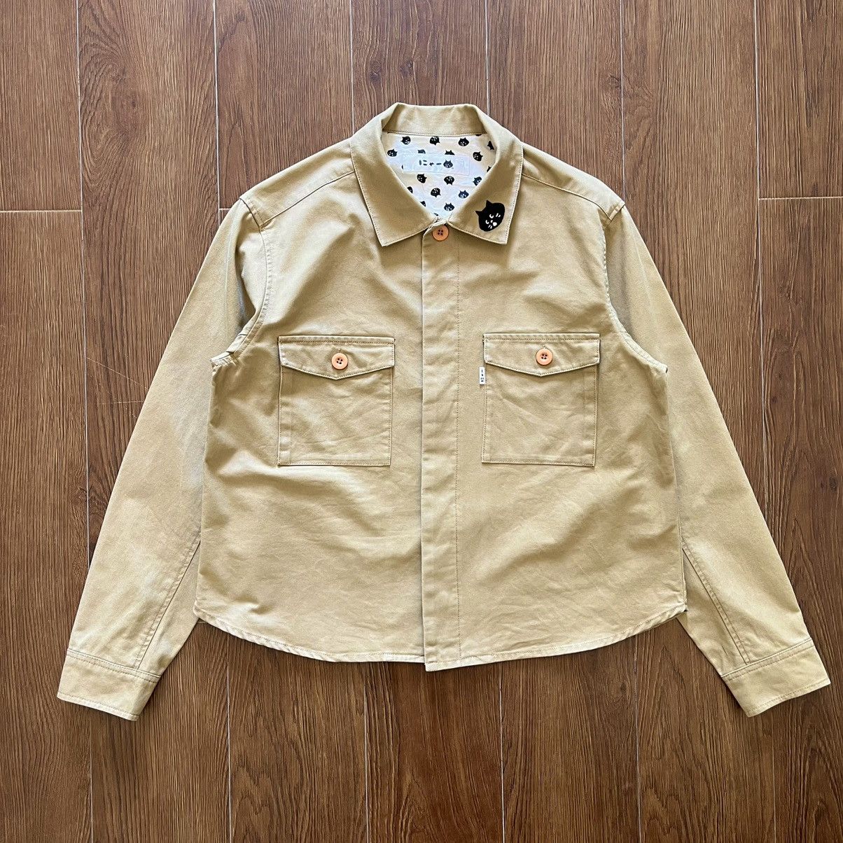 Ne-Net Rare Ne-Net Cat Patch Cropped Work Jacket - Issey Miyake Size US M / EU 48-50 / 2 - 1 Thumbnail
