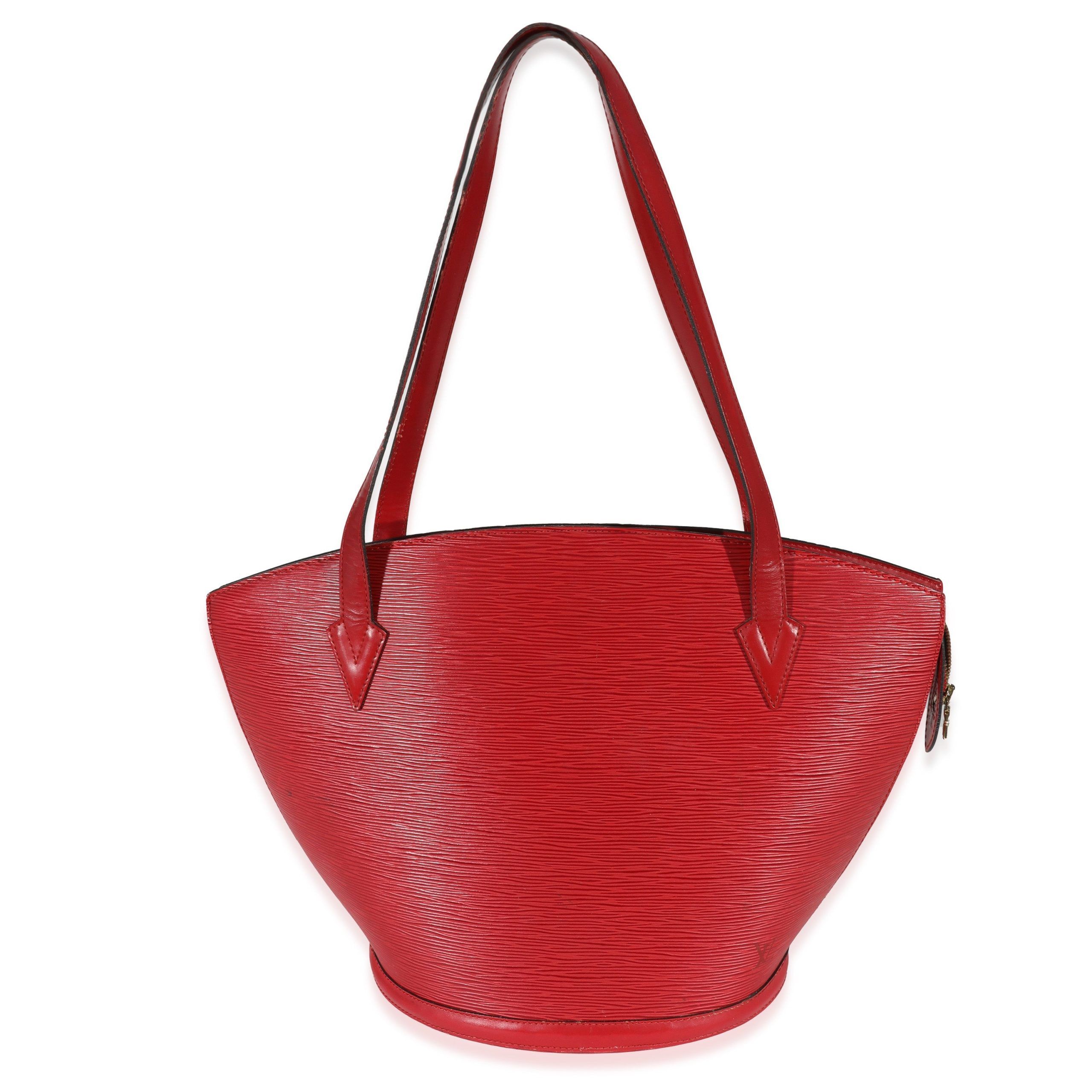 image of Louis Vuitton Castilian Red Epi Saint Jacques Gm, Women's
