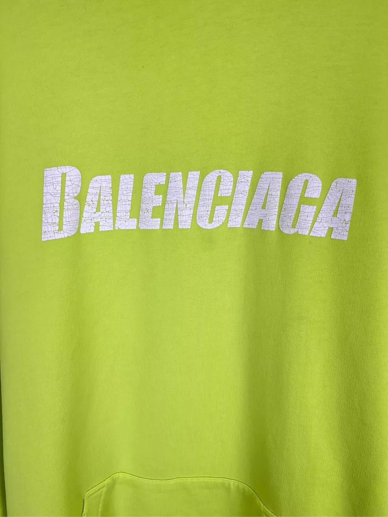 Balenciaga Balenciaga Big damage letter printing hole hoodie fluoresc Size US XS / EU 42 / 0 - 3 Thumbnail