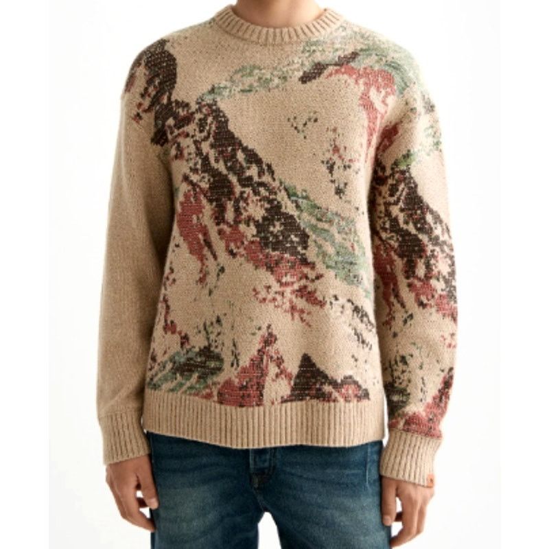 Scotch & Soda Scotch & Soda Mountain Tannin Loose Fit Pullover Sweater M Size US M / EU 48-50 / 2 - 1 Thumbnail