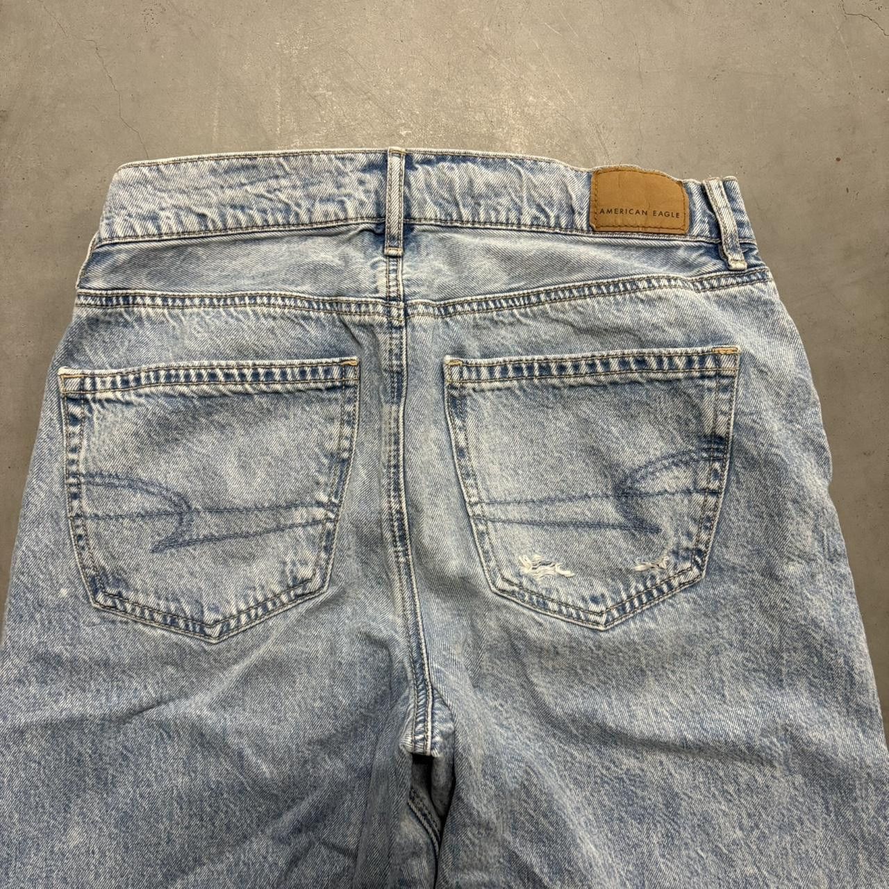 Vintage Crazy Vintage Y2K/2000s Super Baggy WideLeg Ripped Light Wash Denim Jeans! Size US 28 / EU 44 - 5 Thumbnail