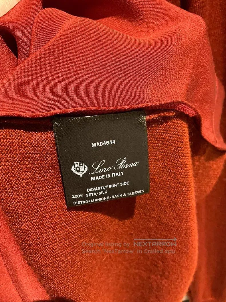 Loro Piana Loro Piana Burgundy Silk Cashmere Knit Top, Front 100% Sil Size XXS / US 00 / IT 34 - 5 Thumbnail