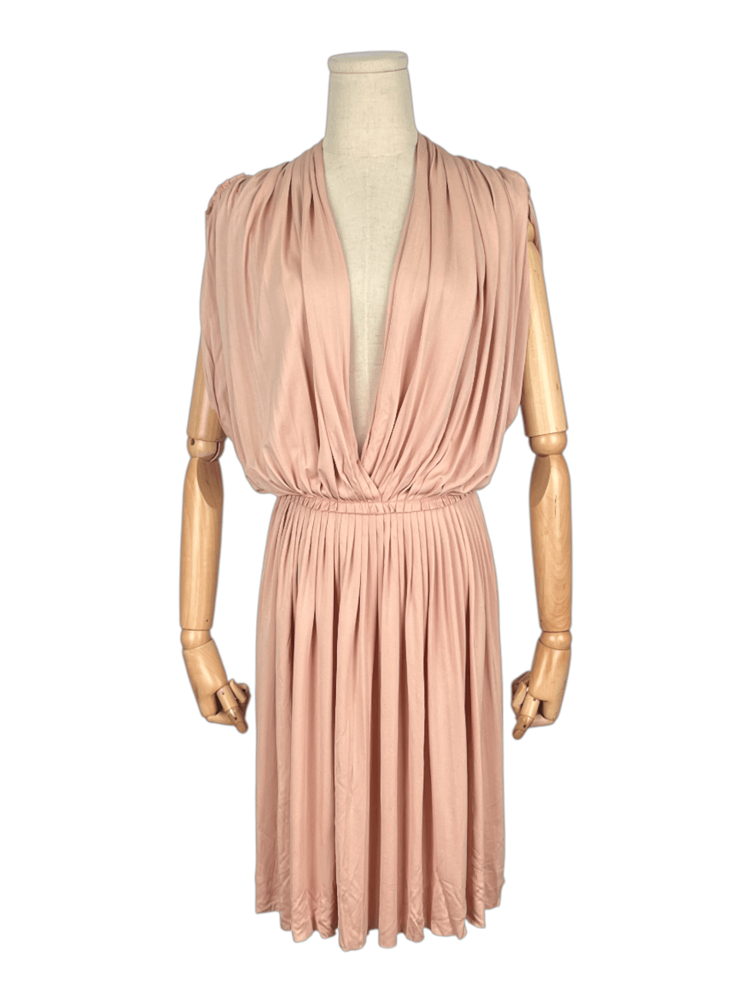 Dior Christian Dior Salmon Open Front Draped Dress Size XS / US 0-2 / IT 36-38 - 1 Thumbnail