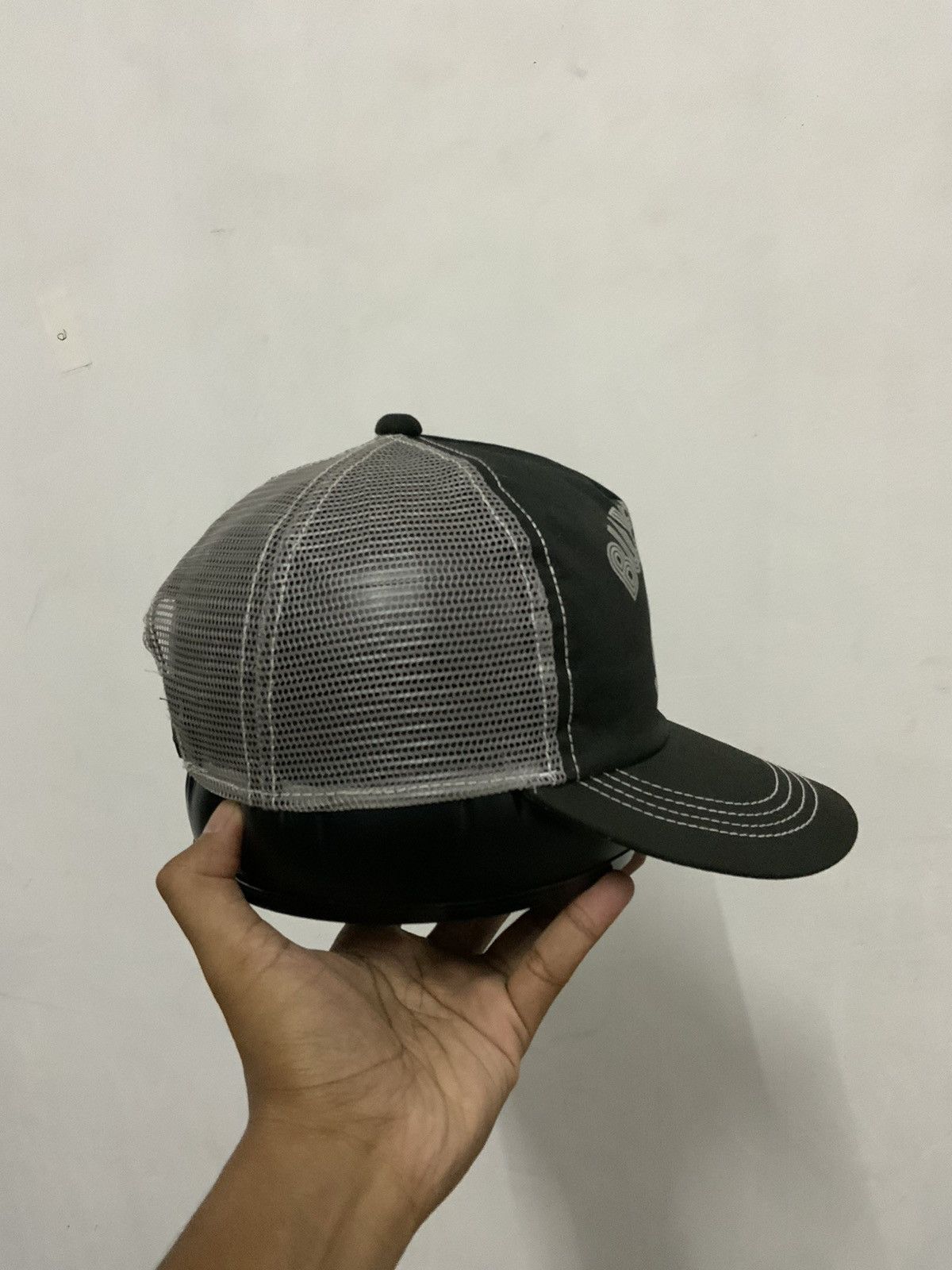 Japanese Brand Blue Cross Skull Trucker Hat Size ONE SIZE - 5 Thumbnail