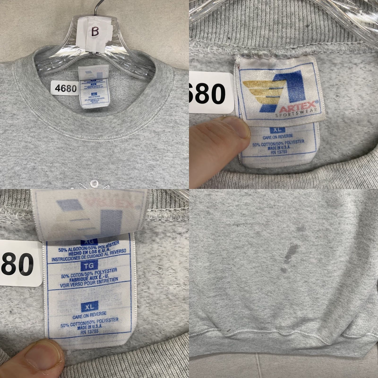 Vintage VINTAGE Artex Sportswear XL Crewneck Sweatshirt Embroidered Snowflake Christmas Gray Pullover Unisex Adults 90s Decade Size US XL / EU 56 / 4 - 8 Thumbnail