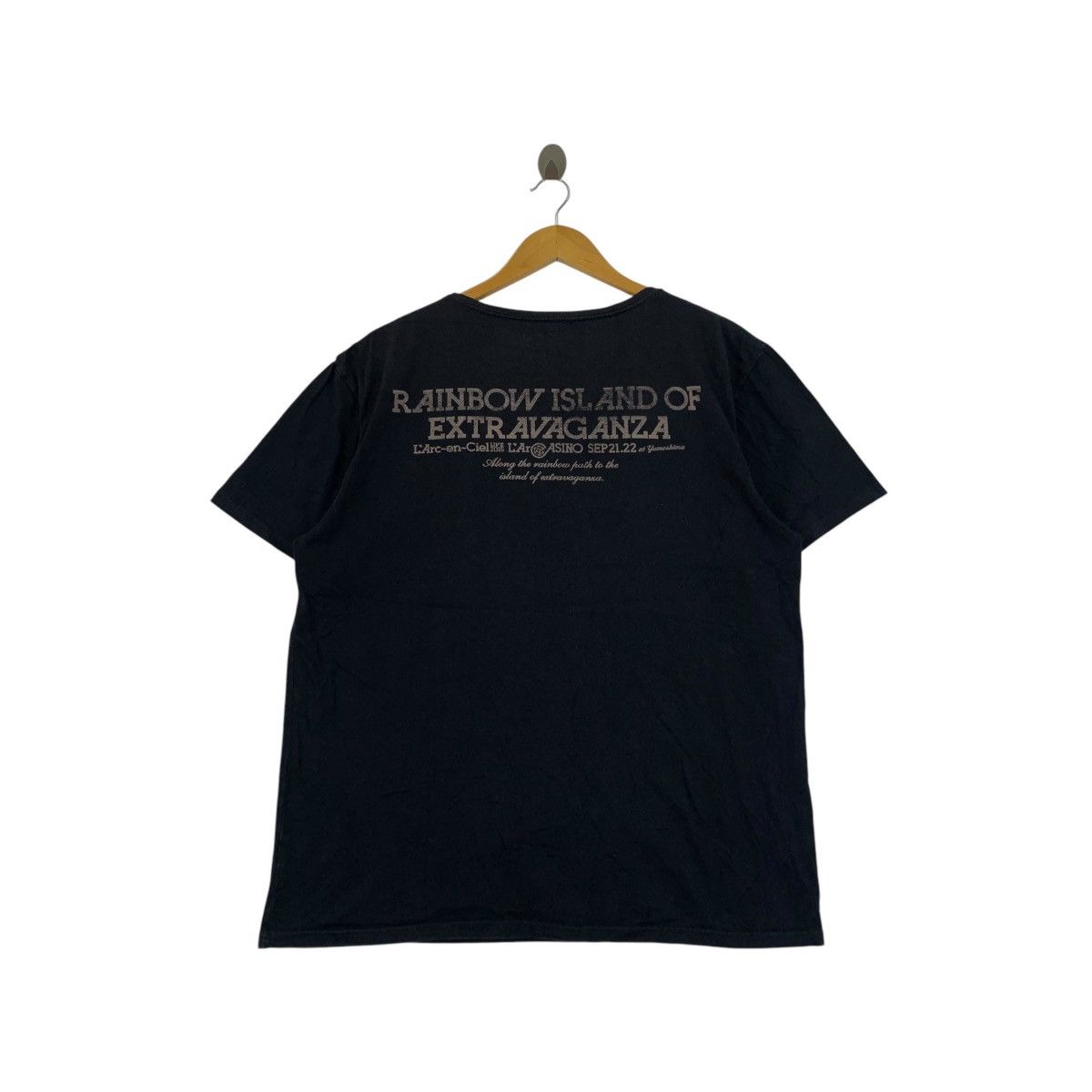 Vintage LARC EN CIEL Band LARCASINO Tour Live 2015 Tee Shirt Size L / US 10 / IT 46 - 4 Thumbnail