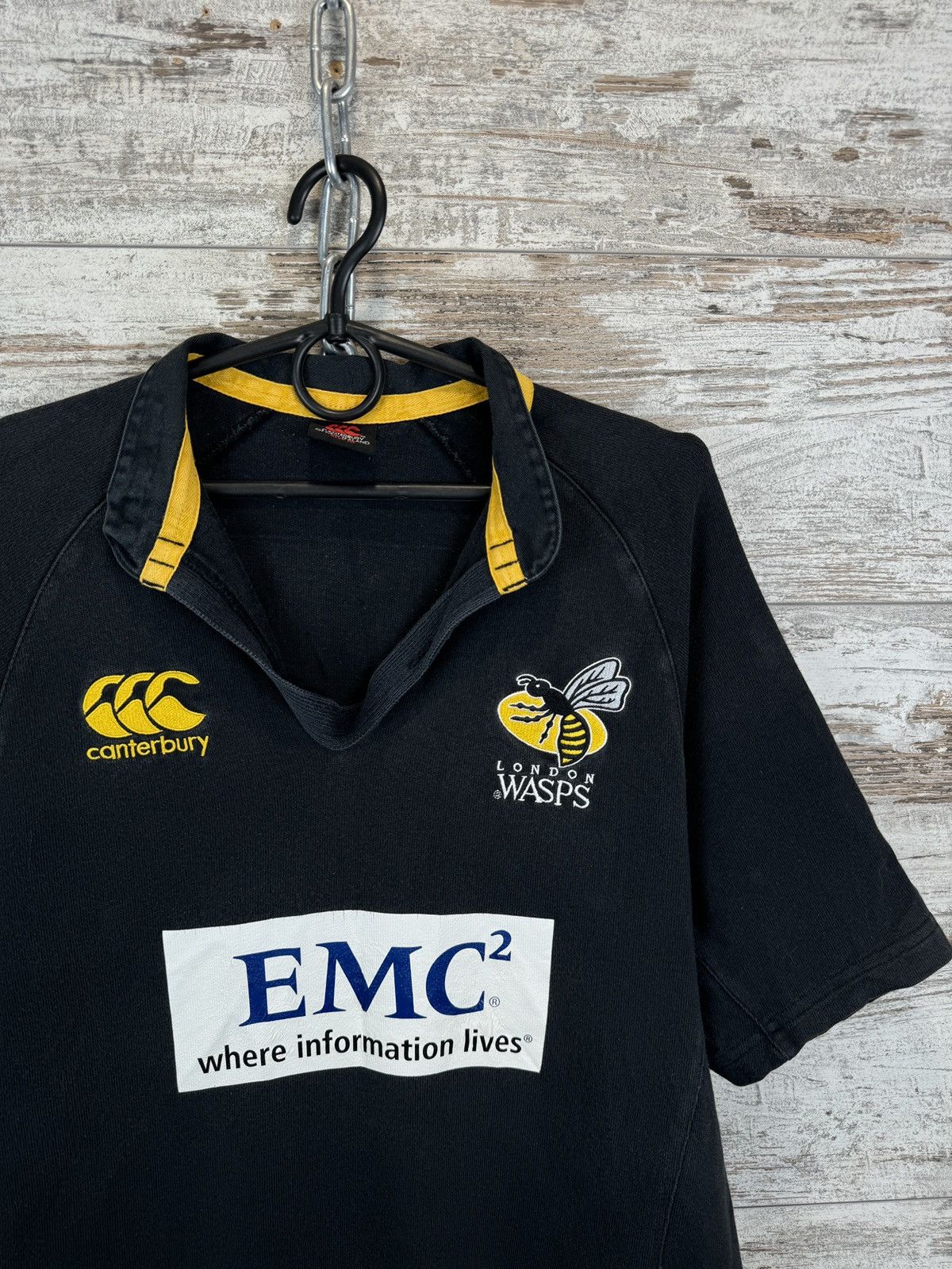 Canterbury of New Zealand Mens Vintage CANTERBURY OFNEW ZEALAND WASPS rugby T-shirt Size US M / EU 48-50 / 2 - 3 Thumbnail