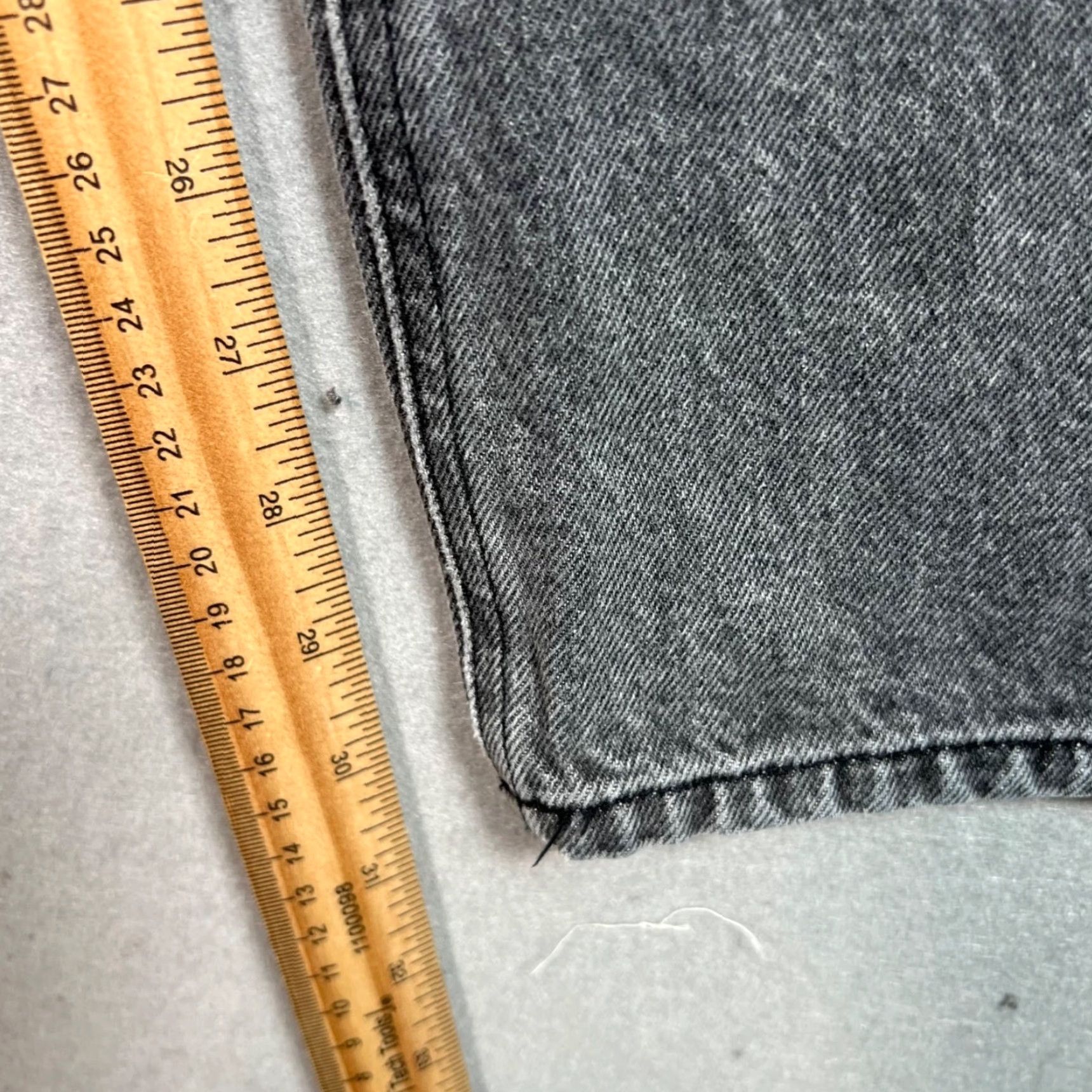 Vintage Basin + Range Jeans Womens Grey High-Waisted Straight-Leg Size 28 28 Inseam 31 Denim Cotton 5-Pocket Vintage No Size 28" / US 6 / IT 42 - 7 Thumbnail