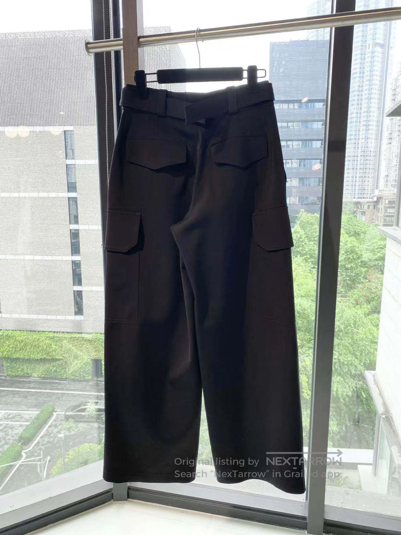 Louis Vuitton Louis Vuitton Black gold-buttoned cargo trousers| Size 42" / US 20 - 3 Thumbnail