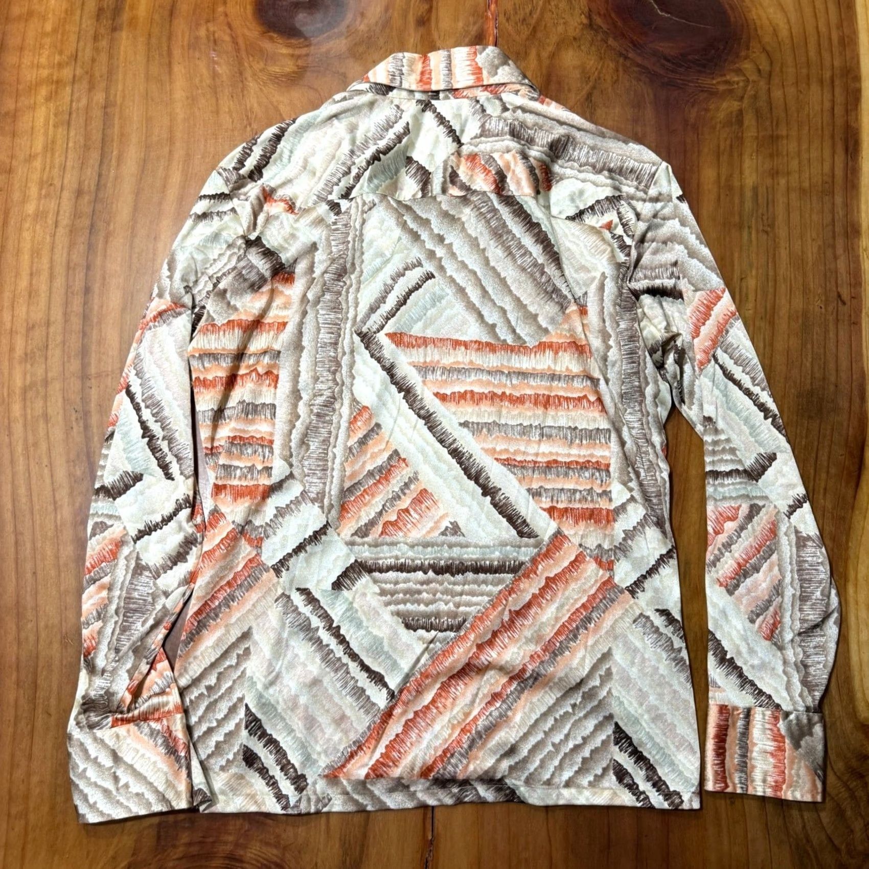 Etro Vintage 70s Shirt Mens L Nylon Polyester Button Disco Retro Party L/S N15 Size US L / EU 52-54 / 3 - 4 Thumbnail