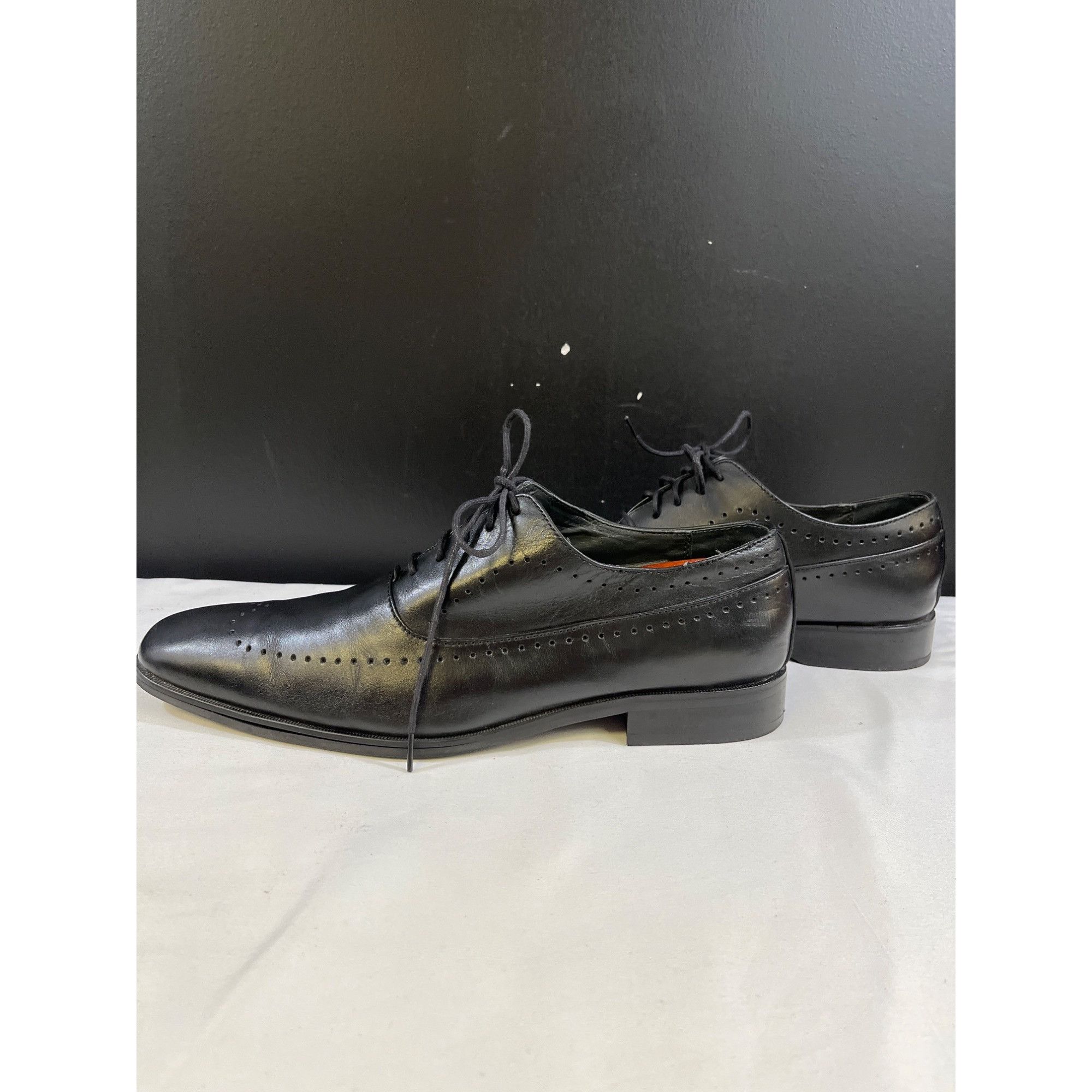 Calvin Klein Calvin Klein Glover Mens Black Oxfords Dress Shoes Size 10.5 Size US 10.5 / EU 43-44 - 5 Thumbnail