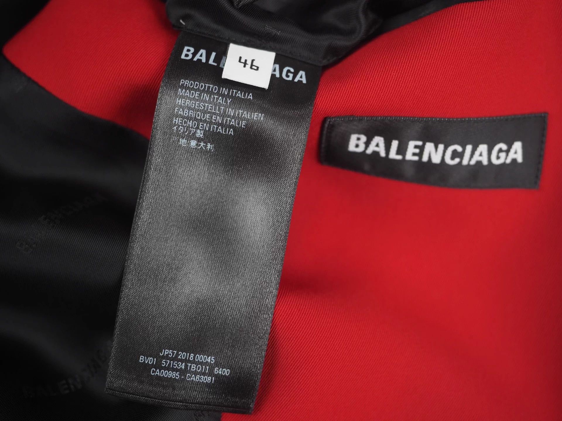 Balenciaga Balenciaga 80s Boxy Shoulder Blazer Red IT46 Size US S / EU 44-46 / 1 - 9 Thumbnail