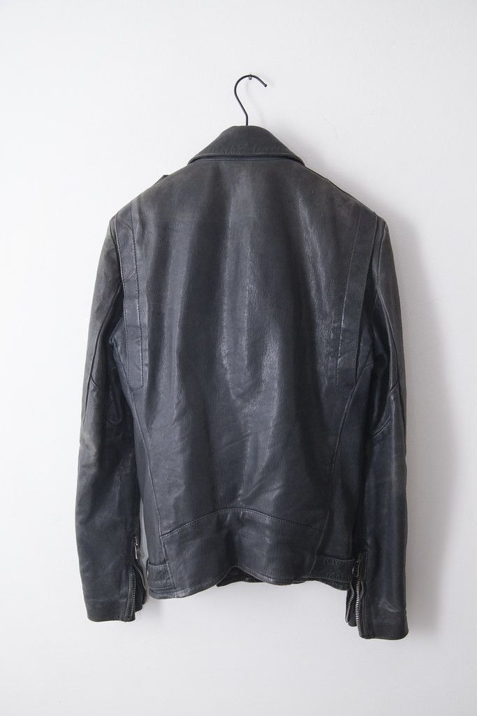 Balmain SS14 blue leather perfecto jacket Size US M / EU 48-50 / 2 - 5 Thumbnail
