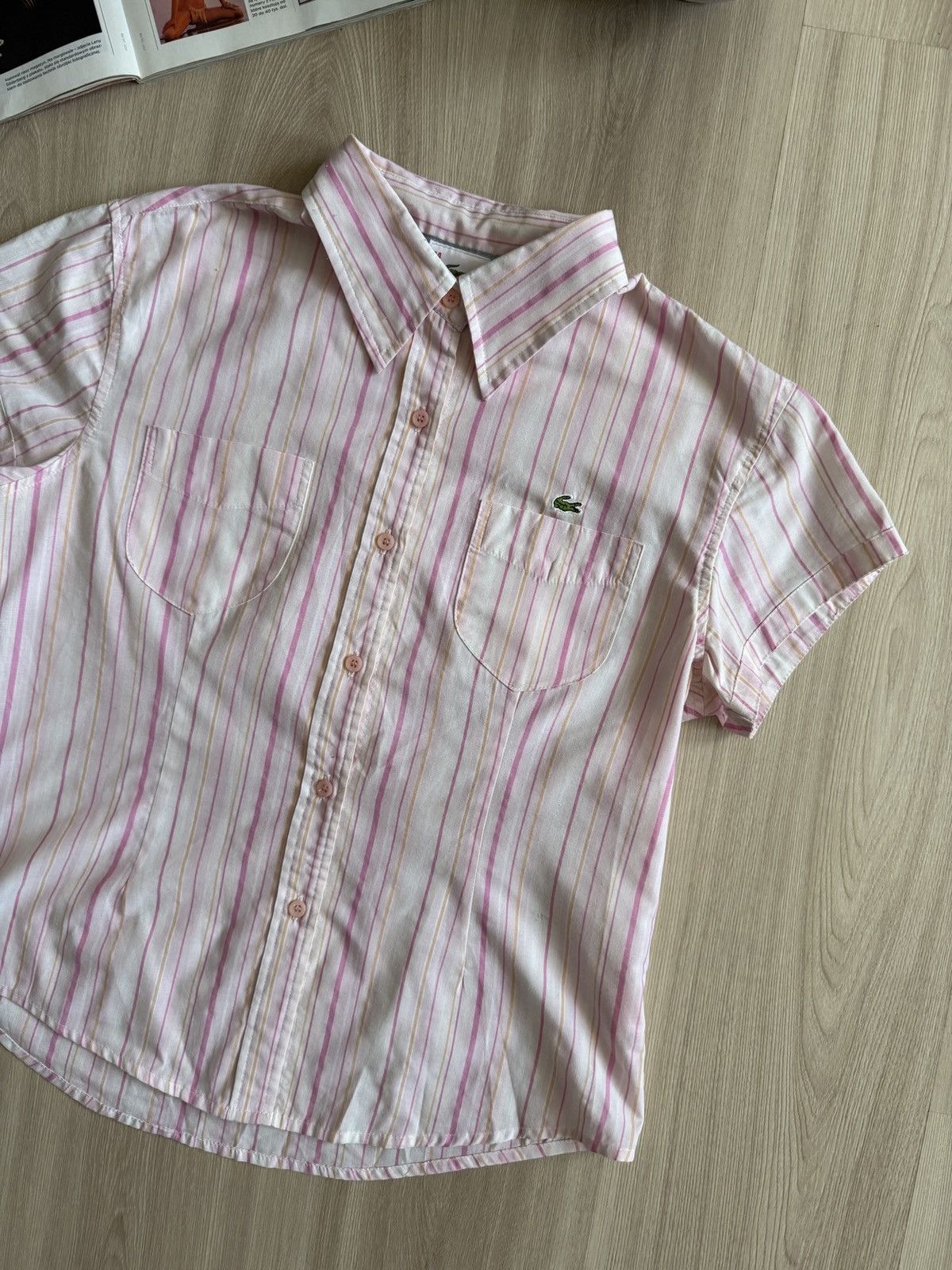 Lacoste Vintage Lacoste Pocket Shirt 90s Size M / US 6-8 / IT 42-44 - 4 Thumbnail