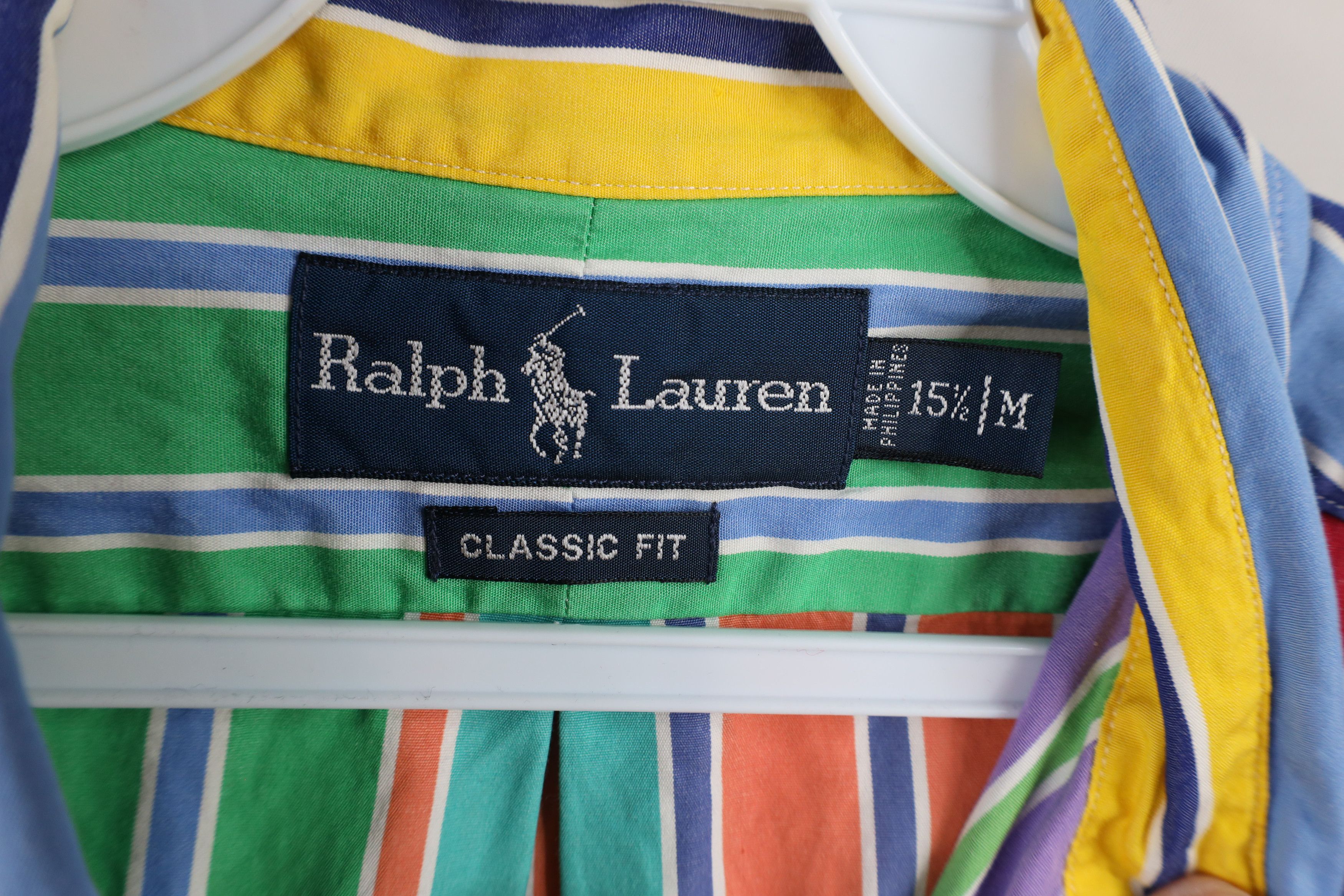 Polo Ralph Lauren Vintage 90s Ralph Lauren Rainbow Striped Button Down Shirt Size US M / EU 48-50 / 2 - 8 Thumbnail