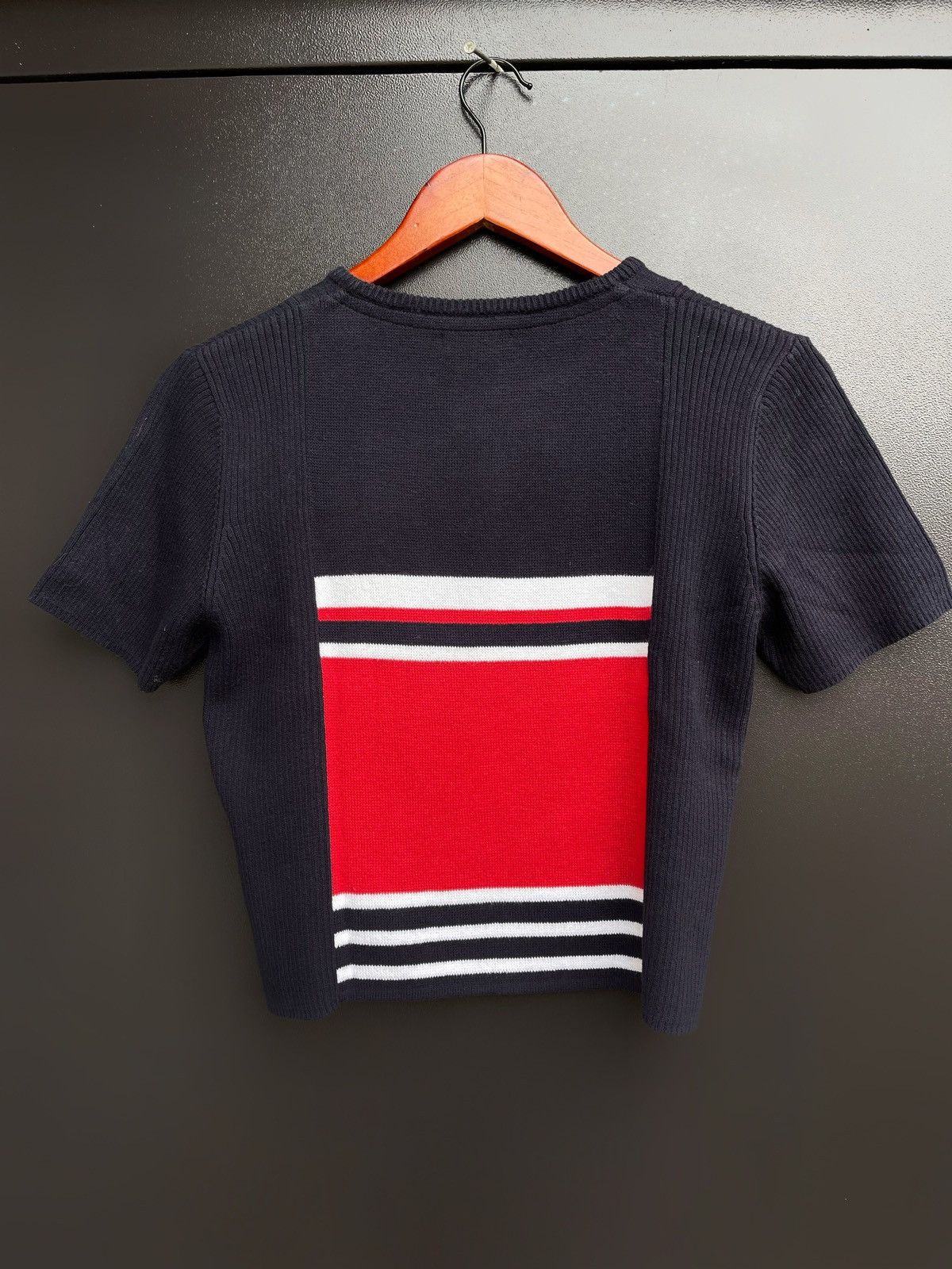 Burberry × Vintage Burberry C.W.F. Authentic Knitting Sweater Crop Top sz 14 Size S / US 4 / IT 40 - 6 Thumbnail