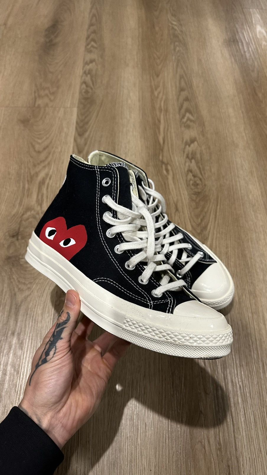 Comme des Garcons Hi Top CDG Chucks Size US 8 / EU 41 - 2 Thumbnail