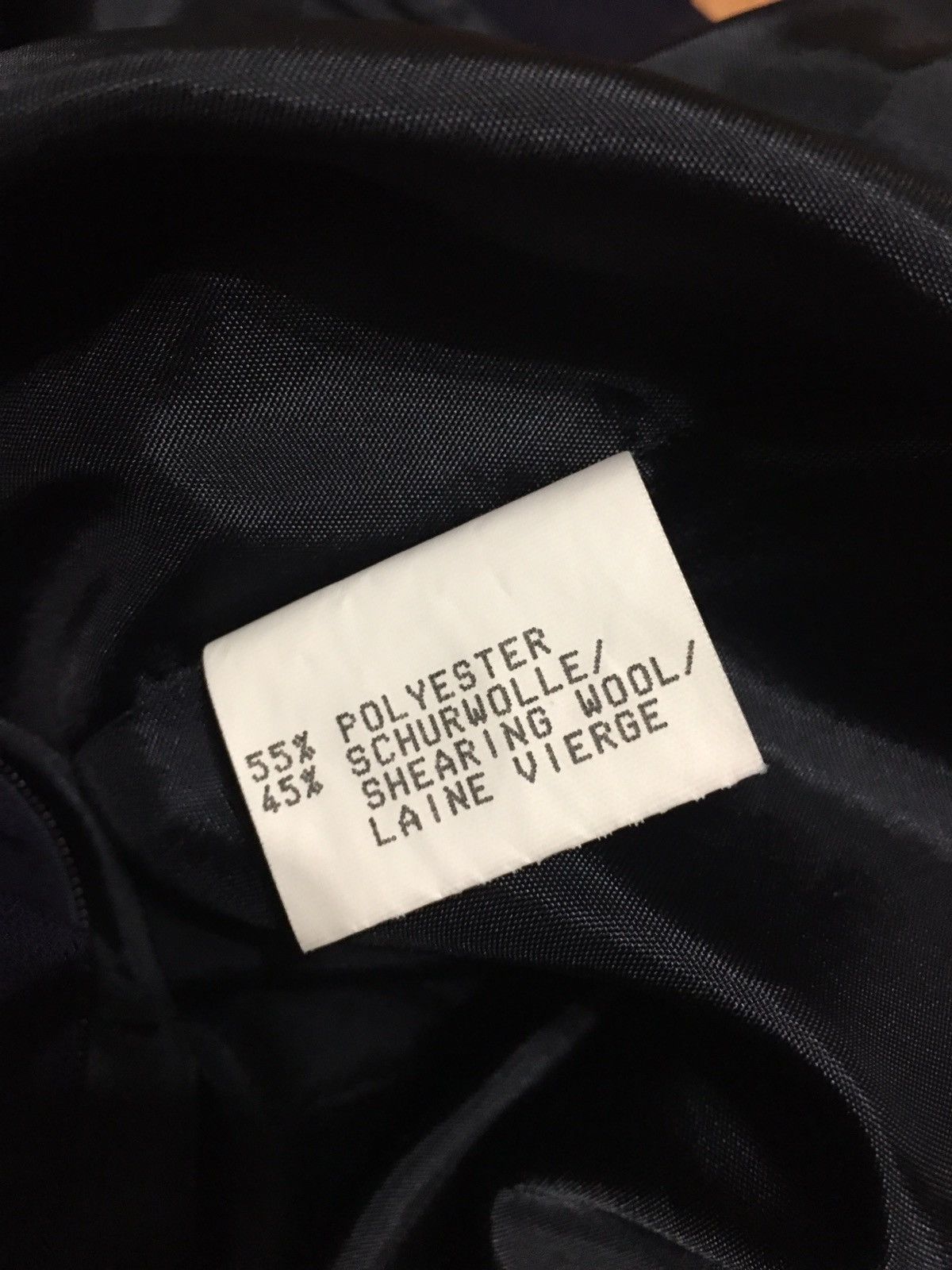 Givenchy × Vintage Givenchy Vintage Dark Blue Wool Blend Long Skirt US16 EU46 Size 38" / US 16 / IT 52 - 11 Thumbnail