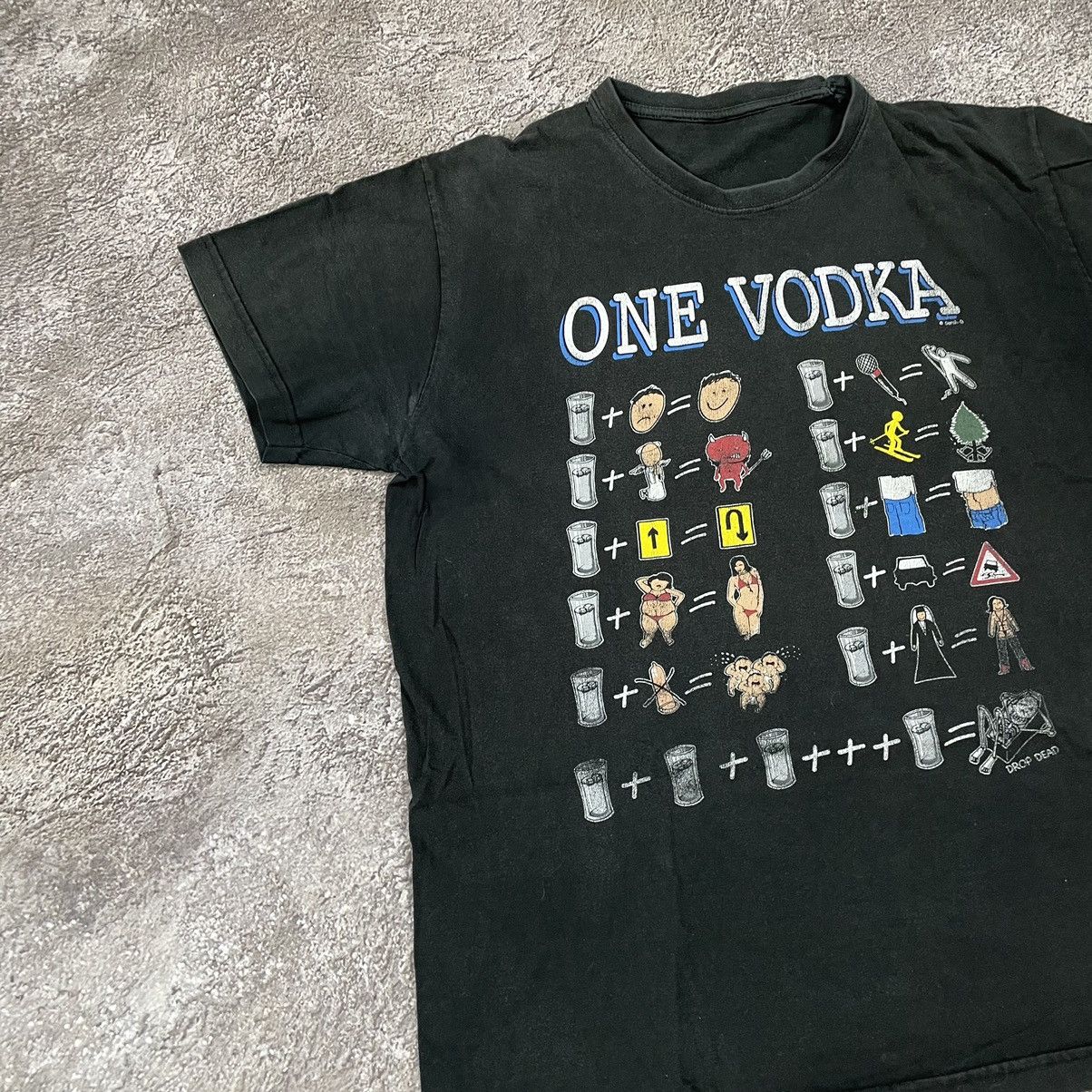Vintage Vintage Y2K Graphic Tee Vodka Abstract Art Skate Grunge L Size US L / EU 52-54 / 3 - 3 Thumbnail