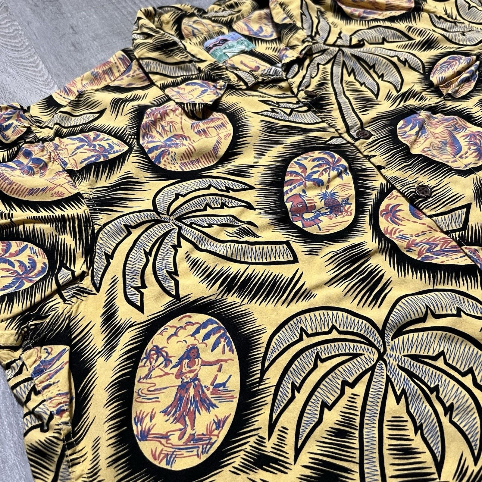 Reyn Spooner VTG Reyn Spooner Hawaiian Shirt Palms Beach Rayon Button XL Size US XL / EU 56 / 4 - 4 Thumbnail