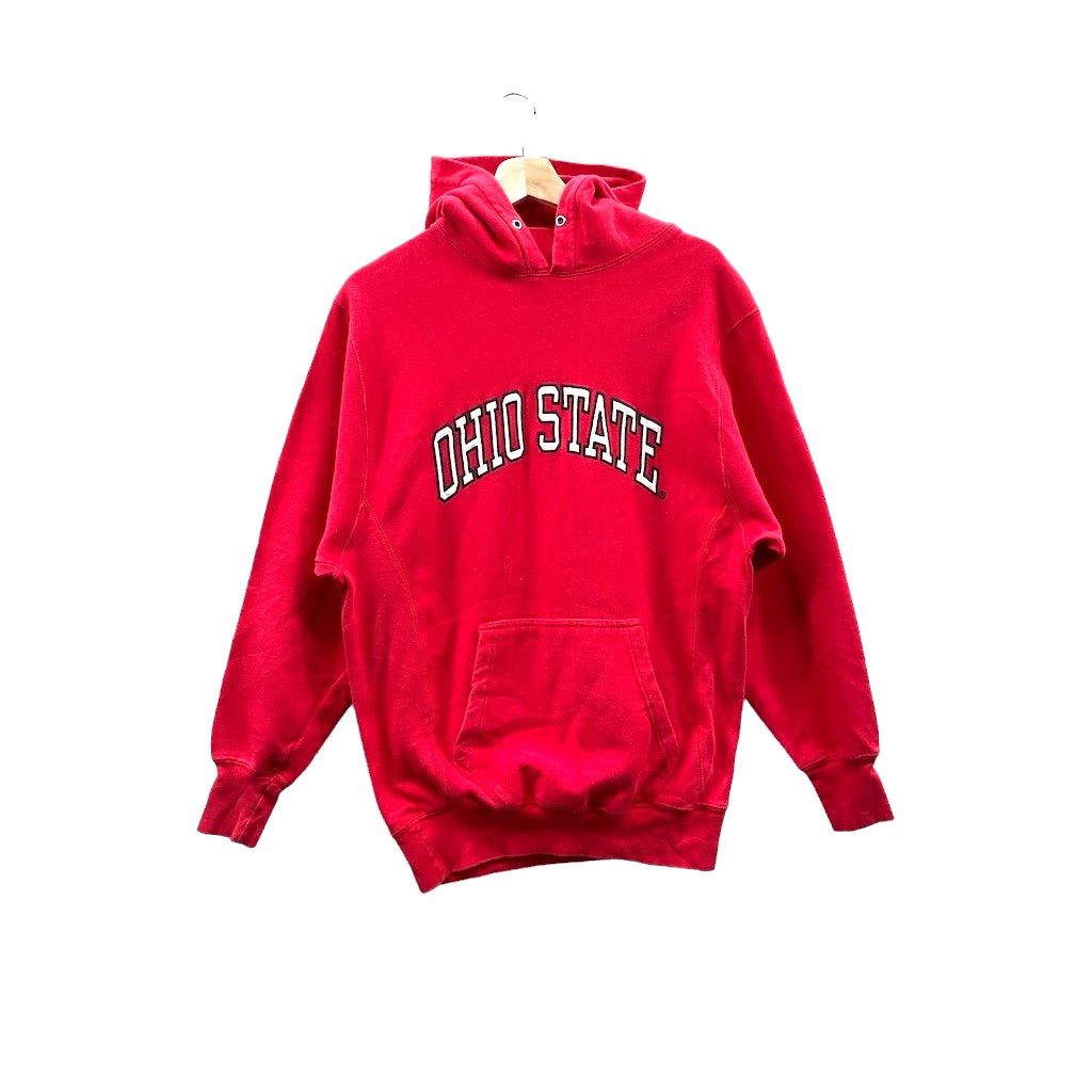 Steve And Barrys × Vintage Vintage 1990's Ohio State Embroidered College Hoodie Size US L / EU 52-54 / 3 - 1 Thumbnail