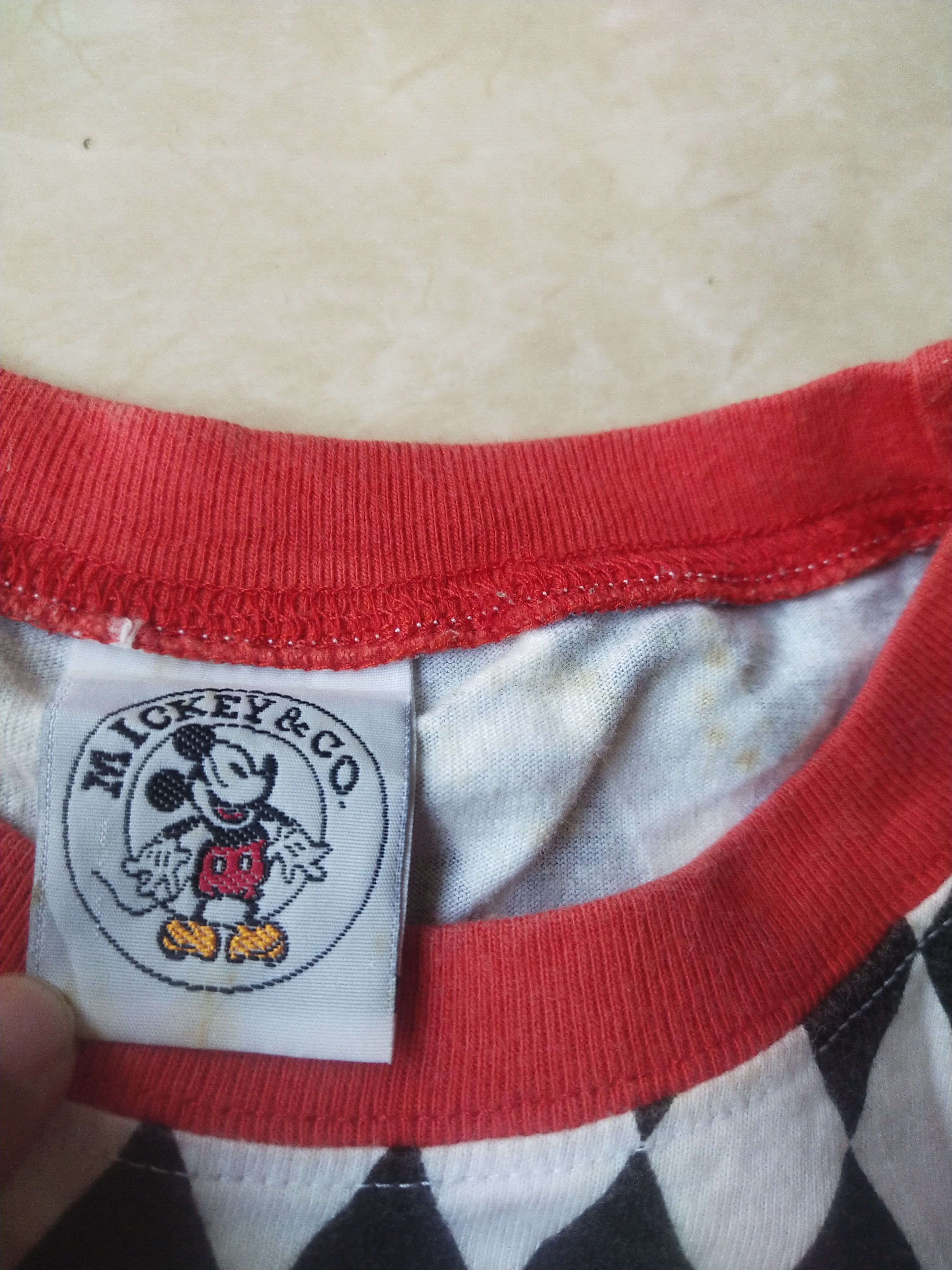 Disney 90s Mickey Mouse Drummer Boy AOP Diamond Pattern Tee Disney Size US S / EU 44-46 / 1 - 5 Thumbnail