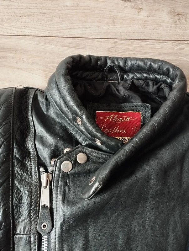 Other Akaso biker vintage leather jacket 80/90s size XL Size US XL / EU 56 / 4 - 4 Thumbnail